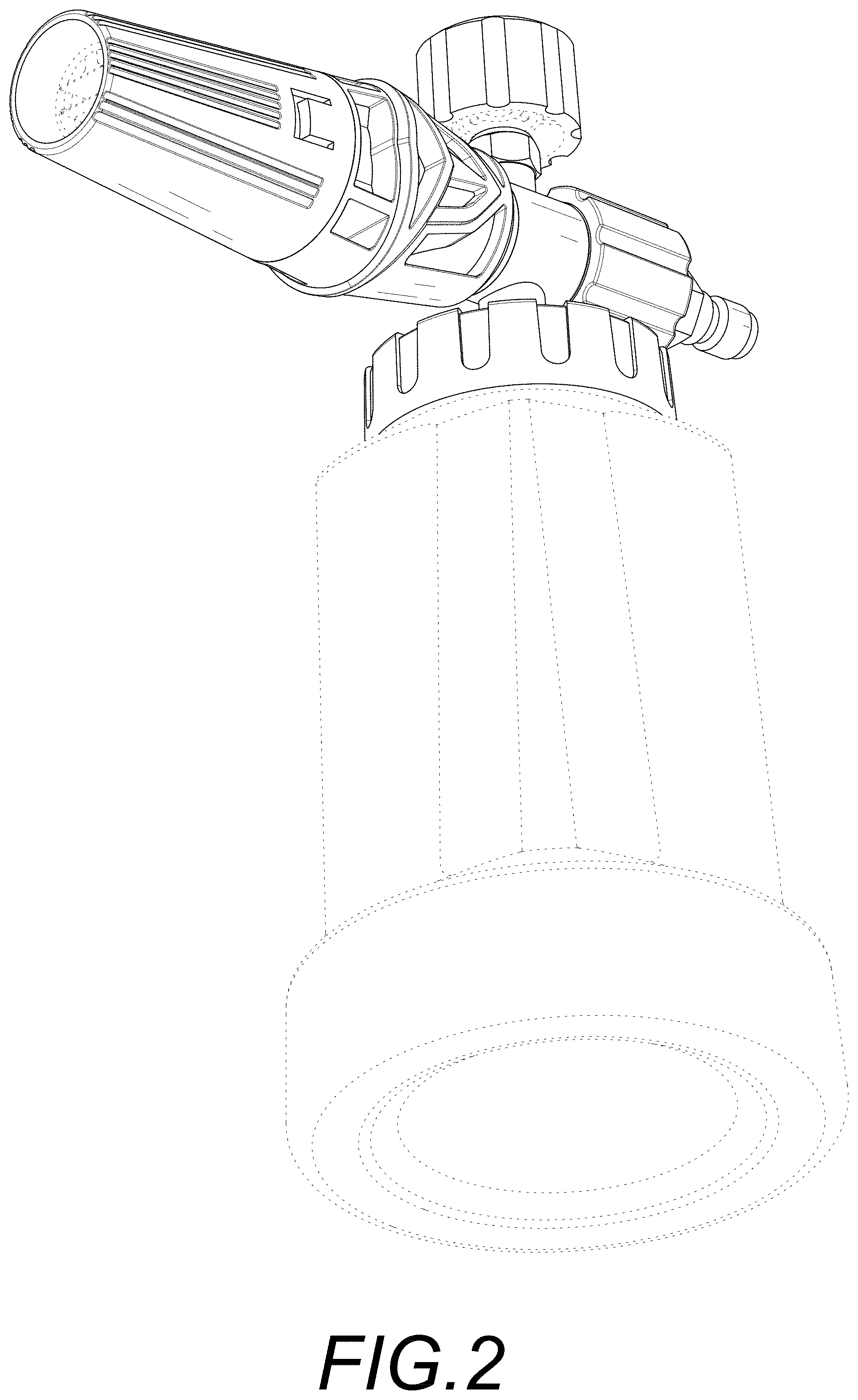 Patent USD1000025 Figure 2 – Foam lance