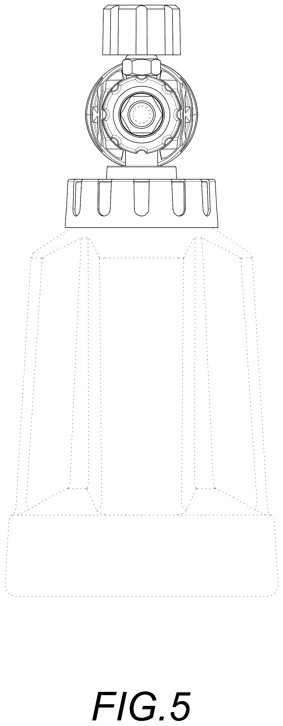 Patent USD1000025 Figure 5 – Foam lance