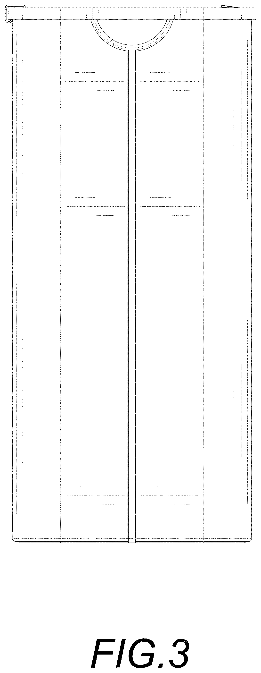 Patent USD1000027 Figure 3 – Laundry basket