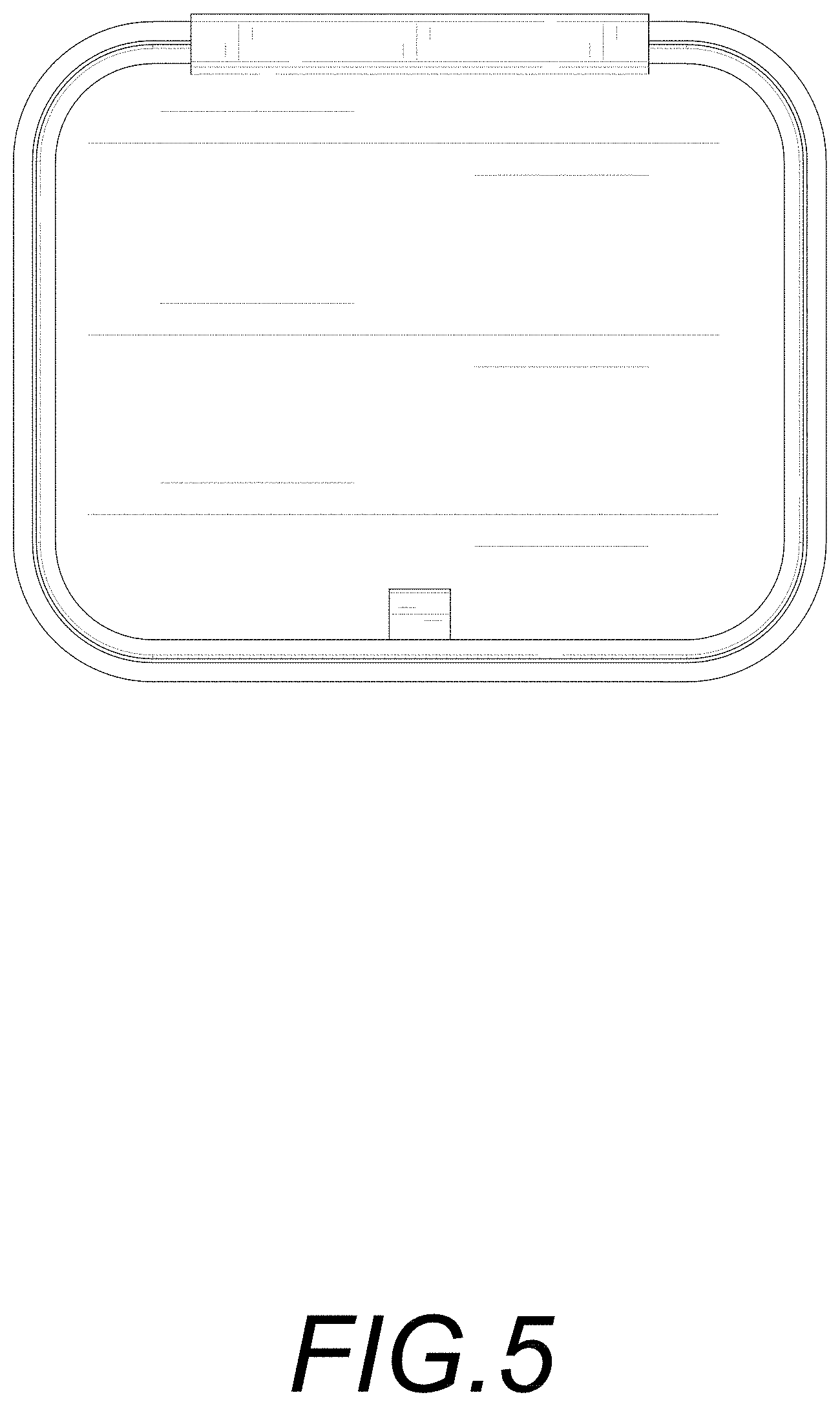 Patent USD1000027 Figure 5 – Laundry basket