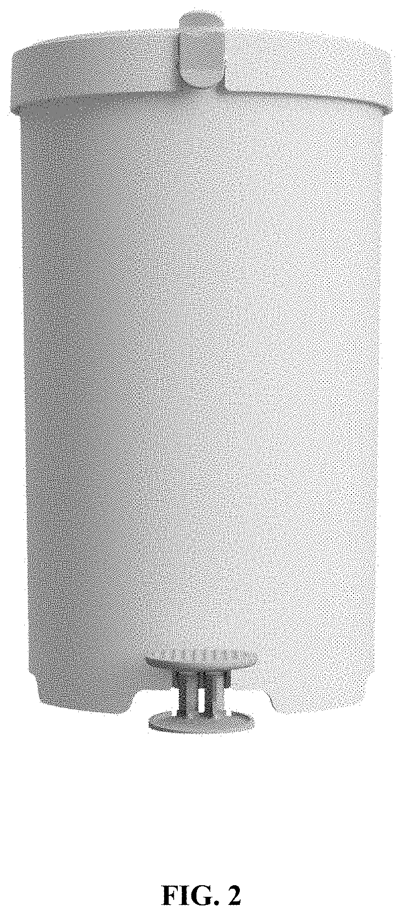 Patent USD1000030 Figure 2 – Litter disposal container