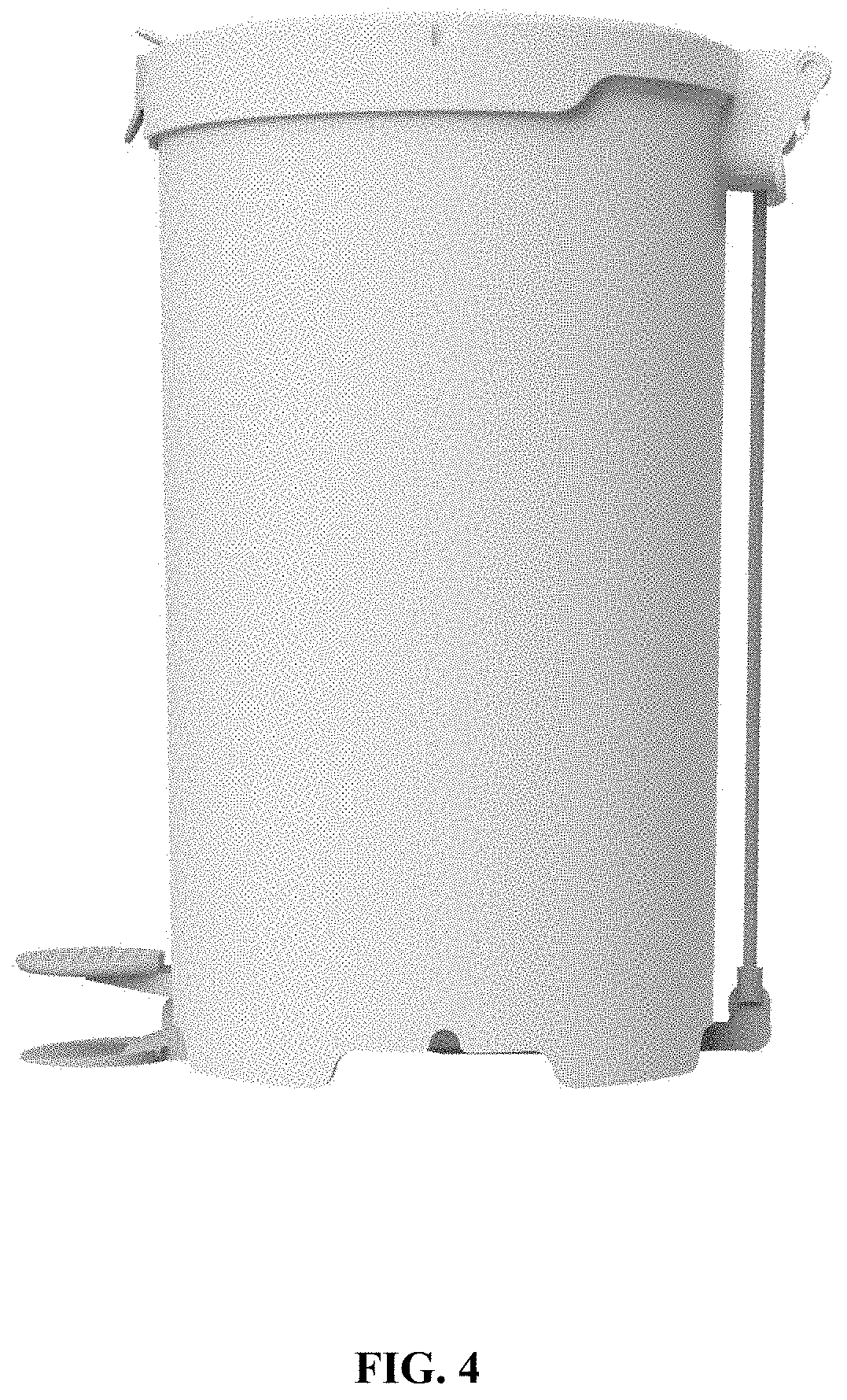 Patent USD1000030 Figure 4 – Litter disposal container