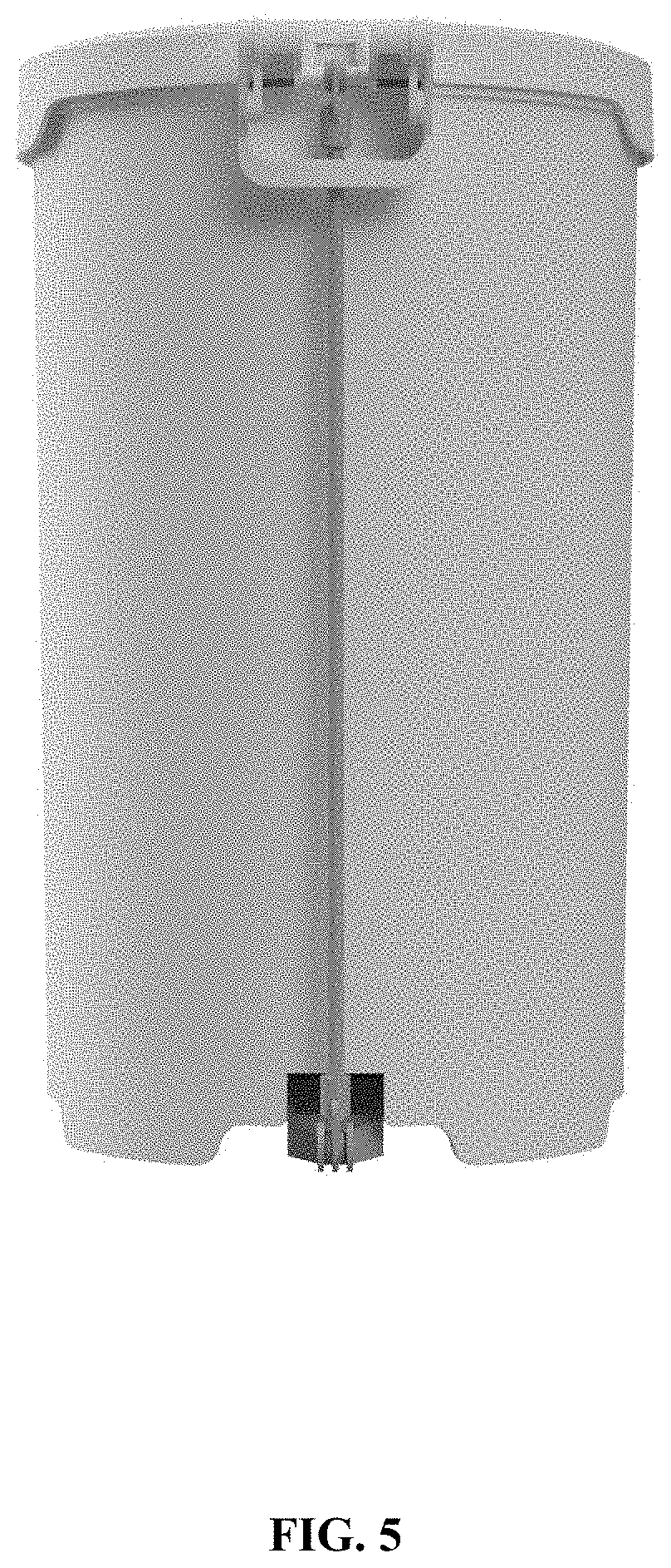 Patent USD1000030 Figure 5 – Litter disposal container