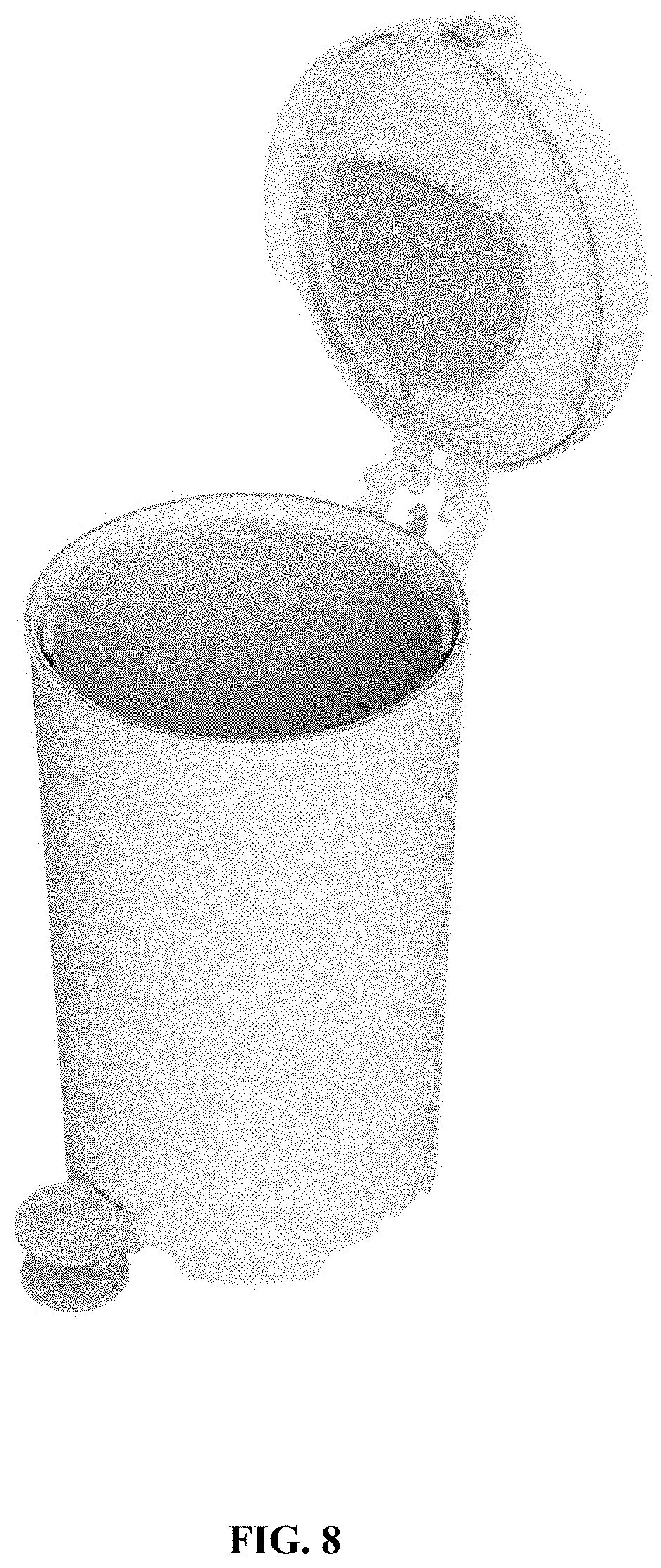 Patent USD1000030 Figure 8 – Litter disposal container