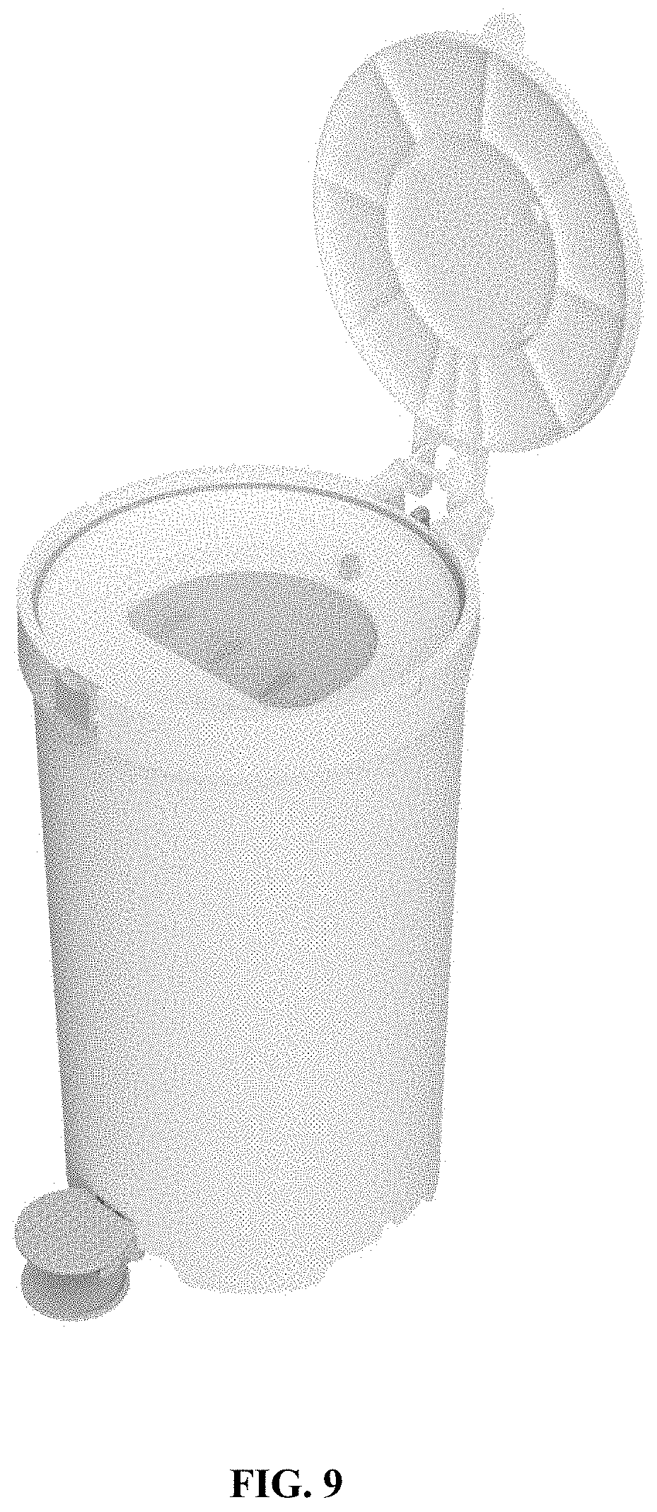 Patent USD1000030 Figure 9 – Litter disposal container