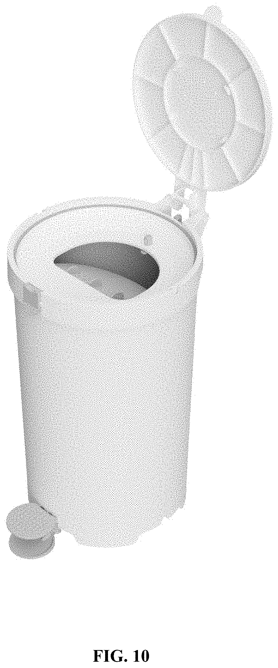 Patent USD1000030 Figure 10 – Litter disposal container