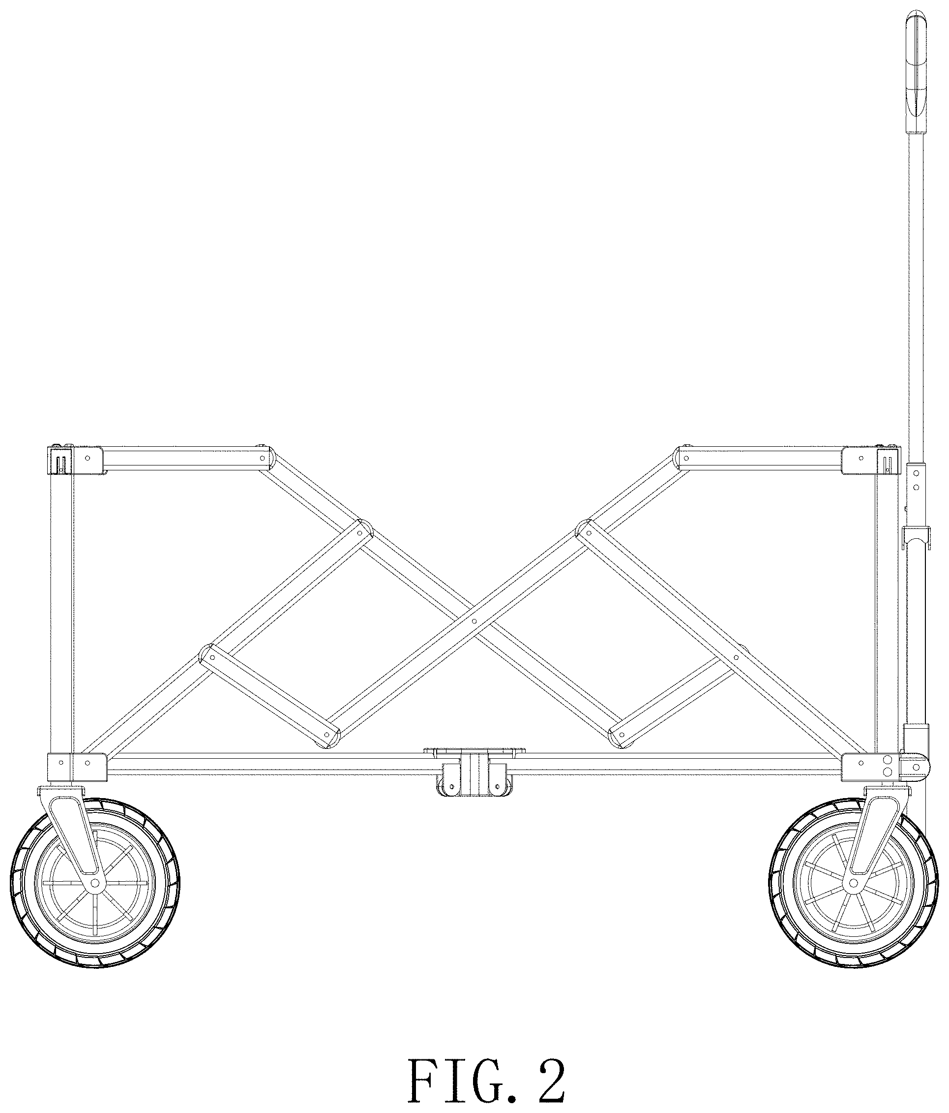 Patent USD1000032 Figure 2 – Foldable camp cart