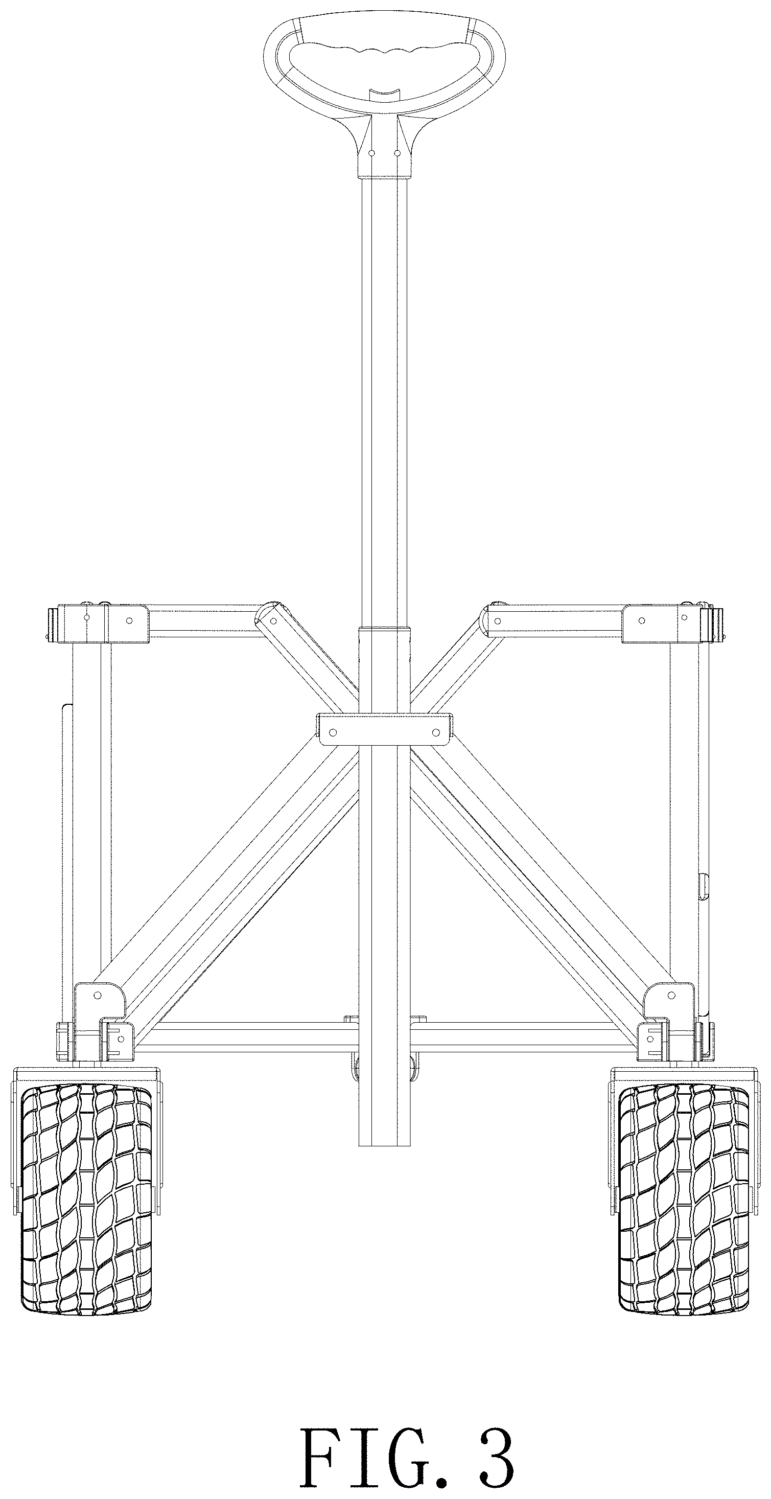 Patent USD1000032 Figure 3 – Foldable camp cart