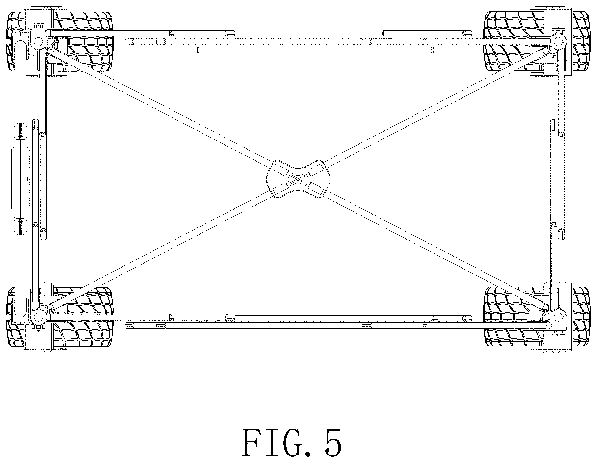 Patent USD1000032 Figure 5 – Foldable camp cart