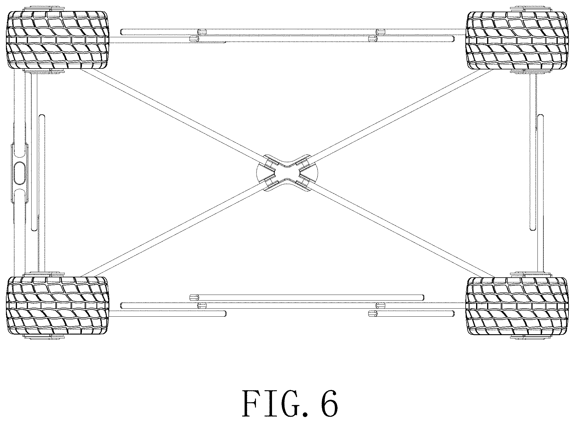 Patent USD1000032 Figure 6 – Foldable camp cart