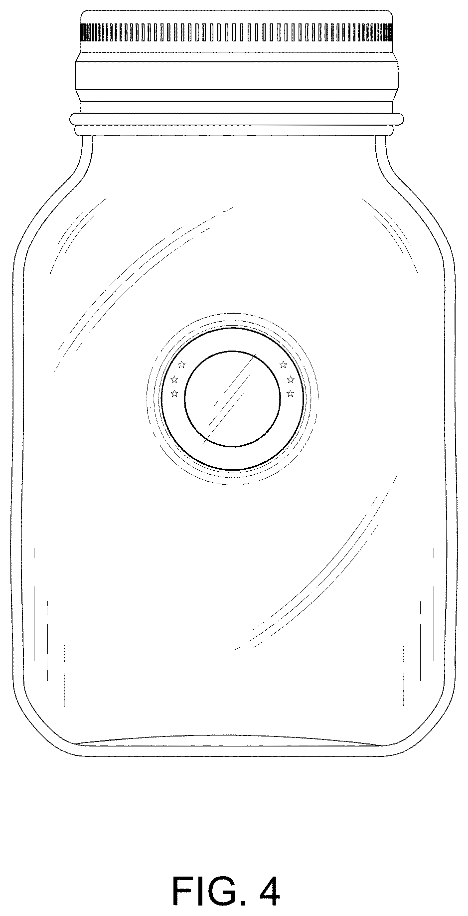 Patent USD1000033 Figure 4 – Coin jar with embedded challenge coin