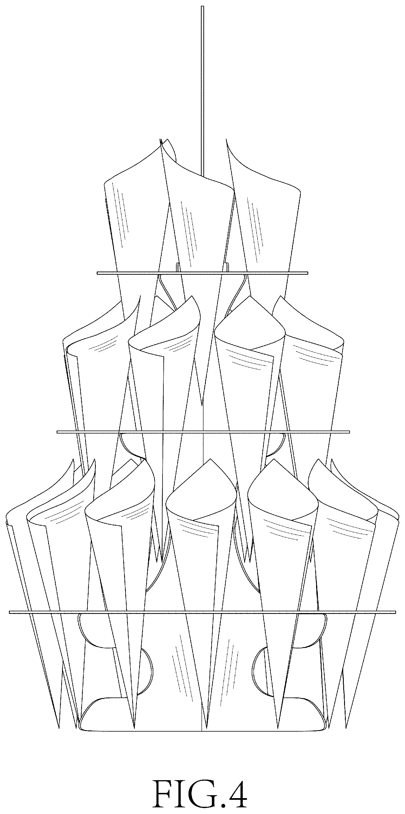 Patent USD1000034 Figure 4 – Cone holder
