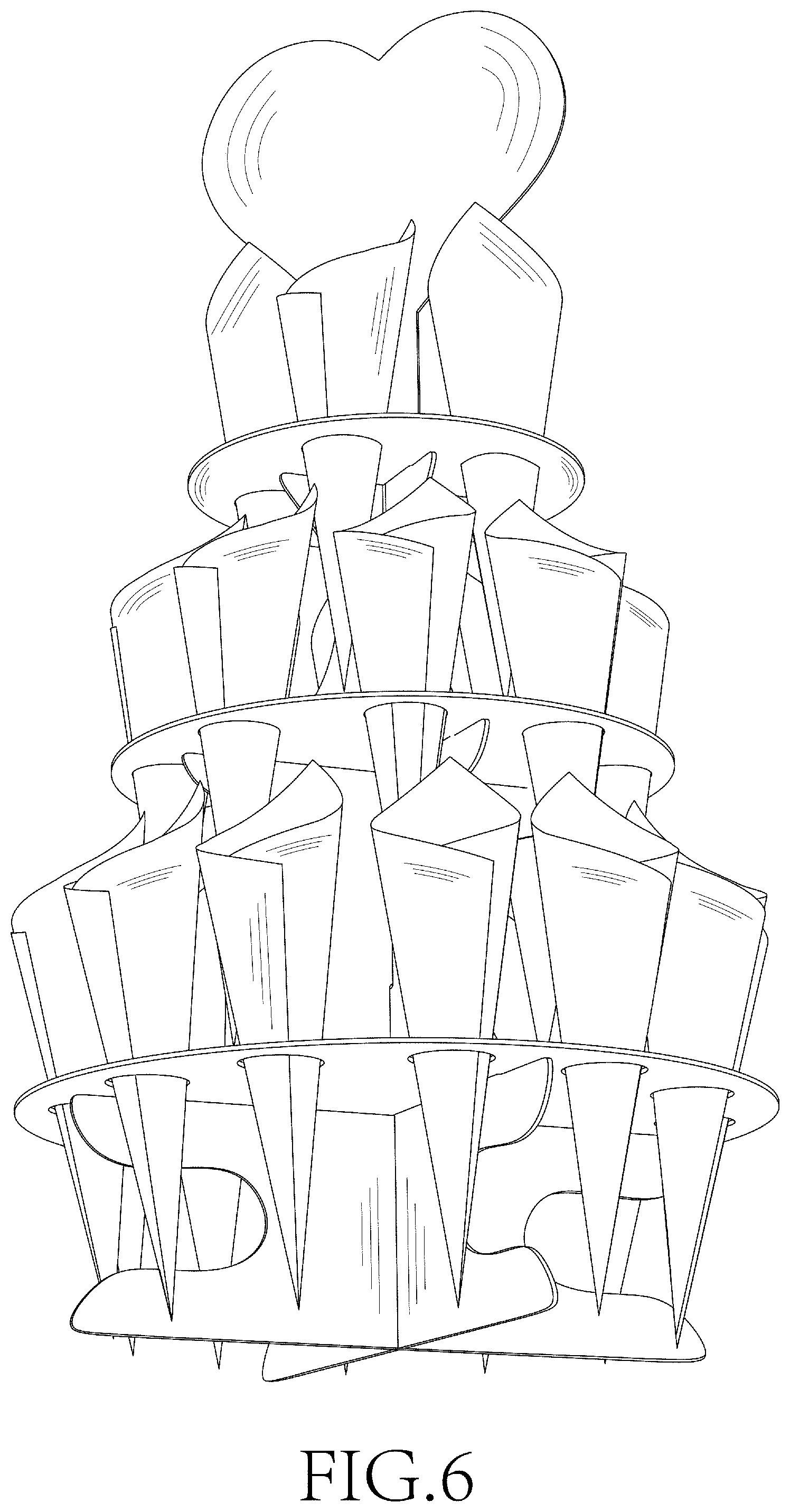 Patent USD1000034 Figure 6 – Cone holder