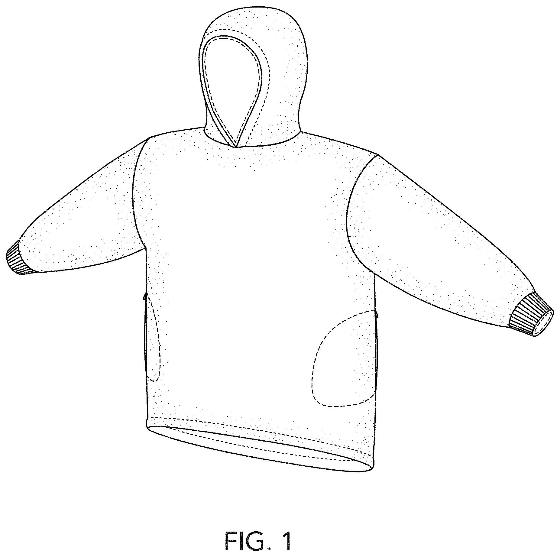 Patent USD1000041 — Wearable blanket — Figure 1