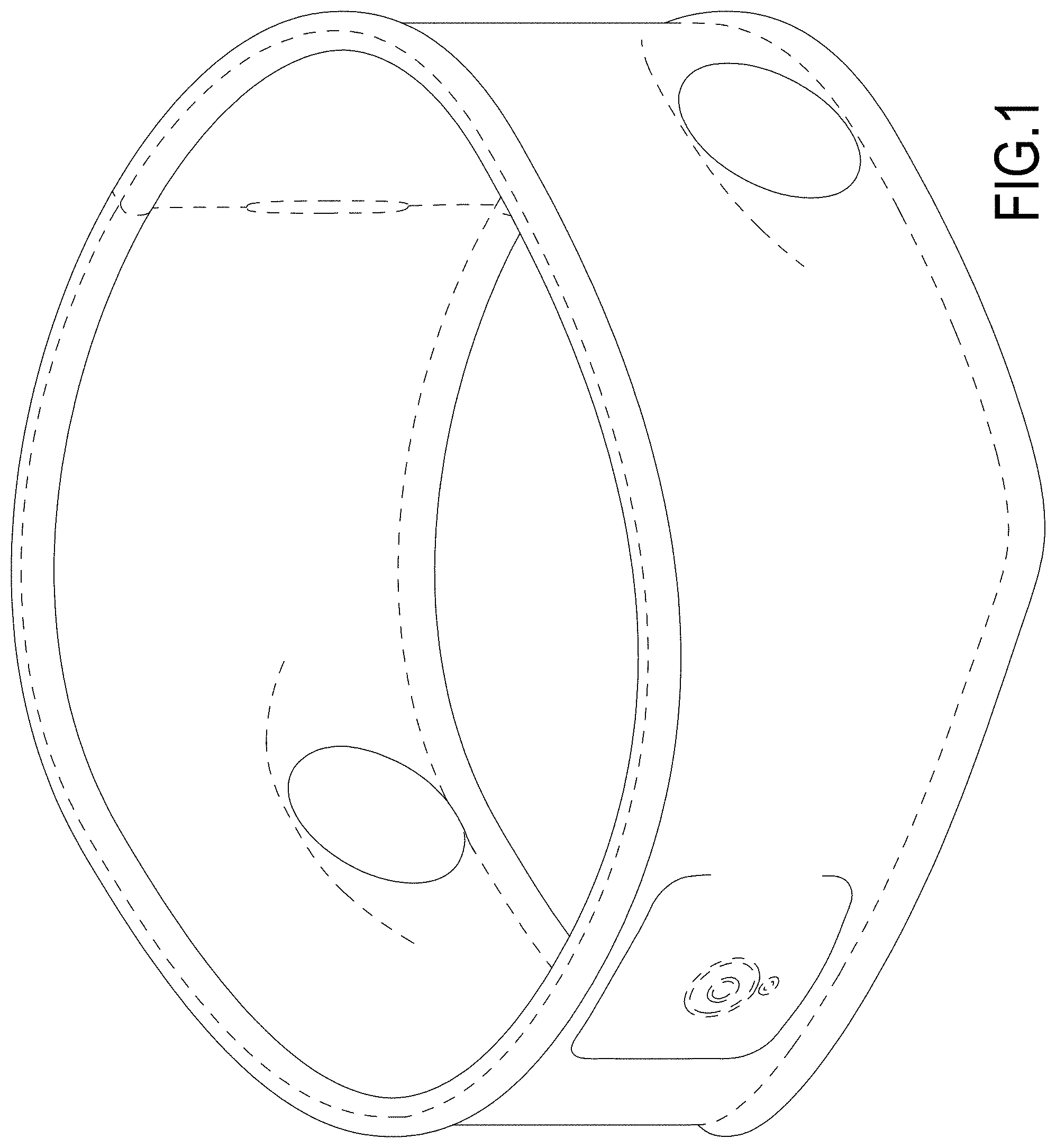 Patent USD1000044 Figure 1 – Headband