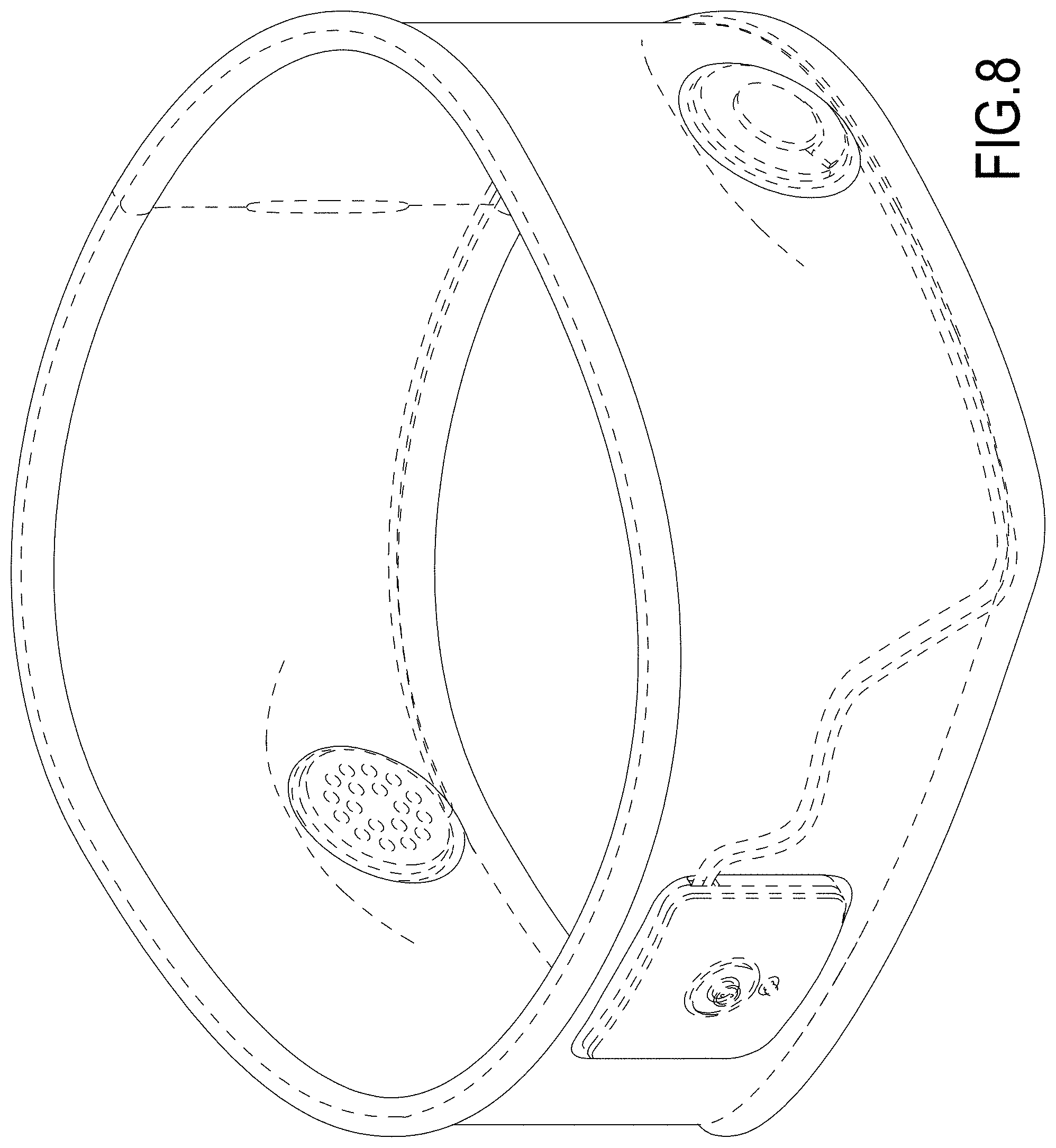 Patent USD1000044 Figure 8 – Headband