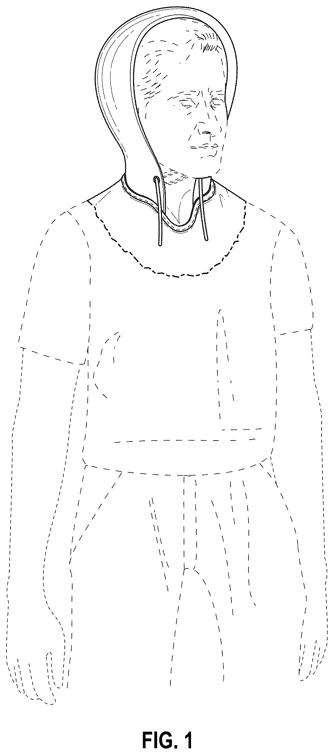 Patent USD1000045 Figure 1 – Upper garment