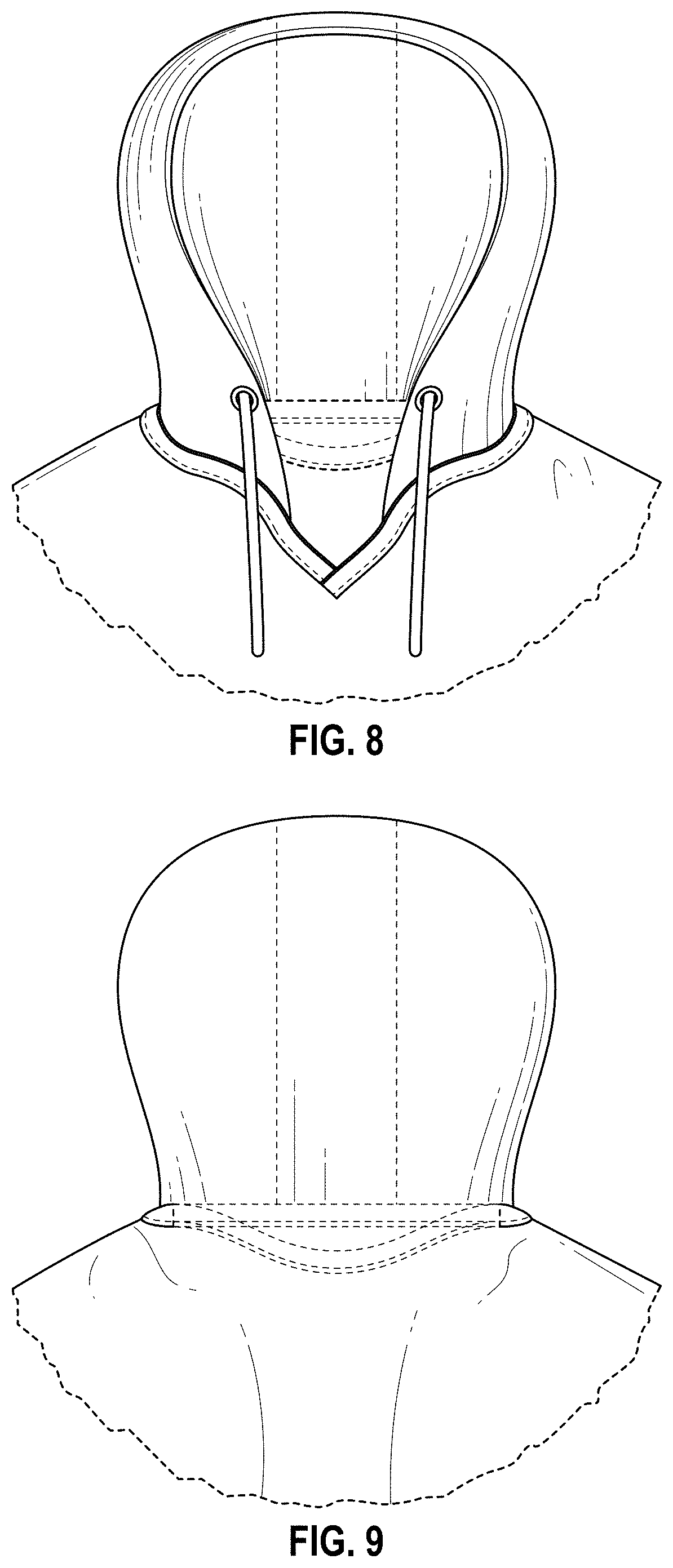 Patent USD1000045 Figure 6 – Upper garment