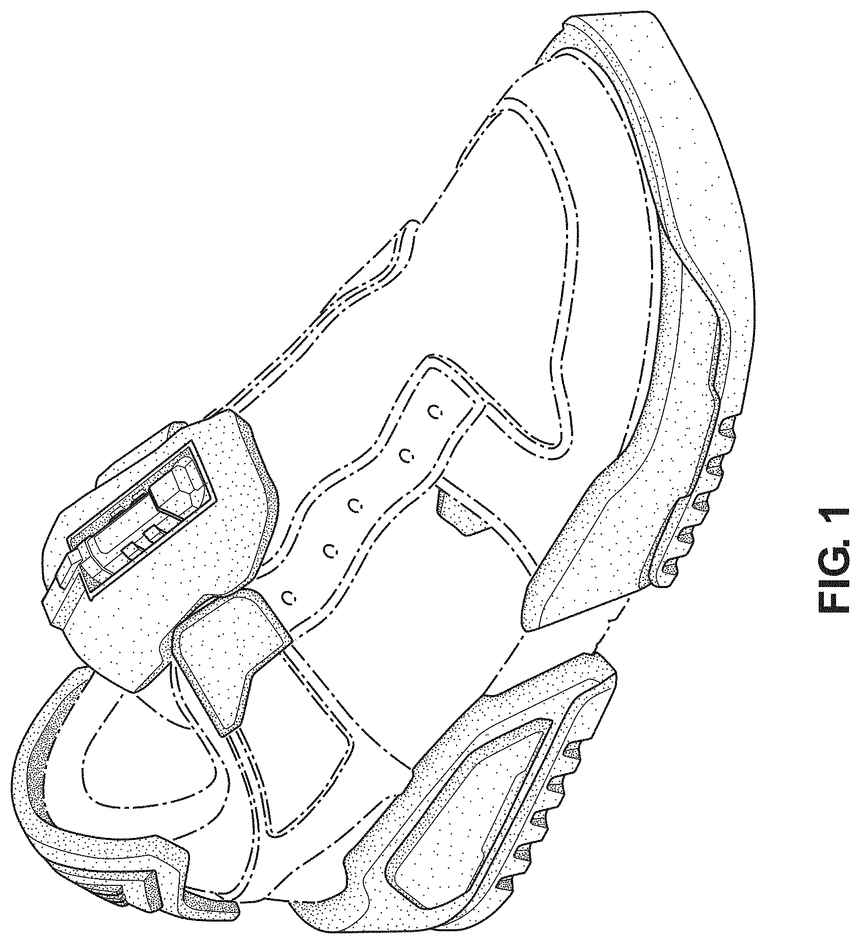 Patent USD1000046 Figure 1 – Shoe