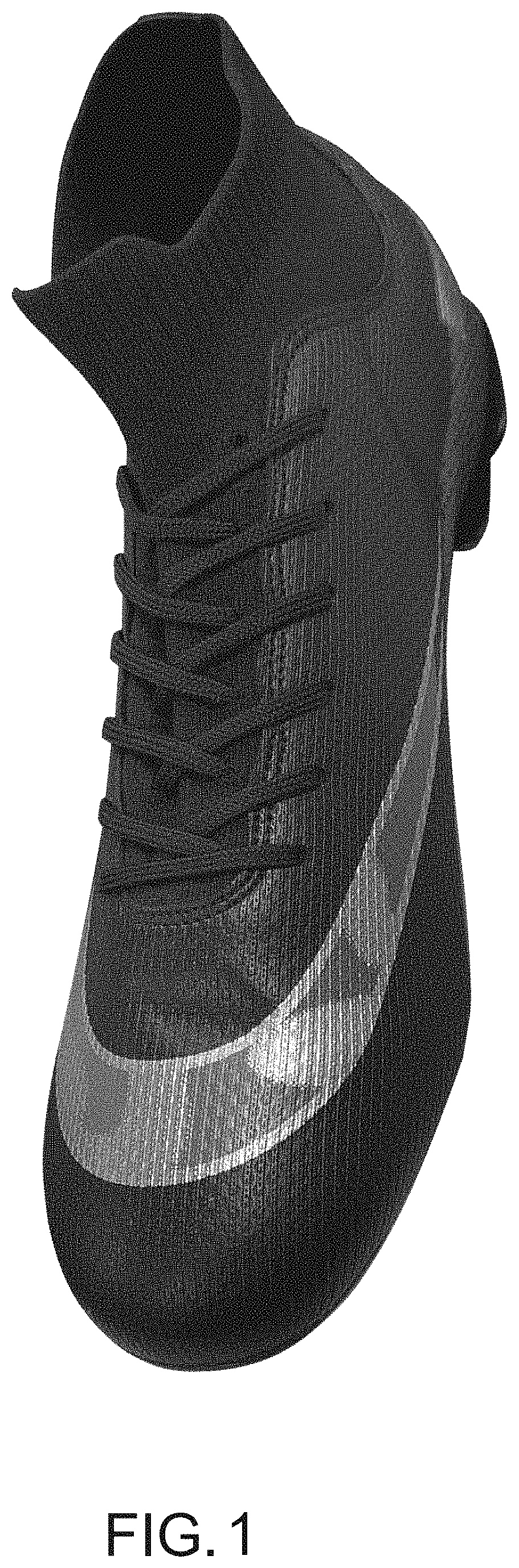 Patent USD1000047 Figure 1 – Soccer shoe