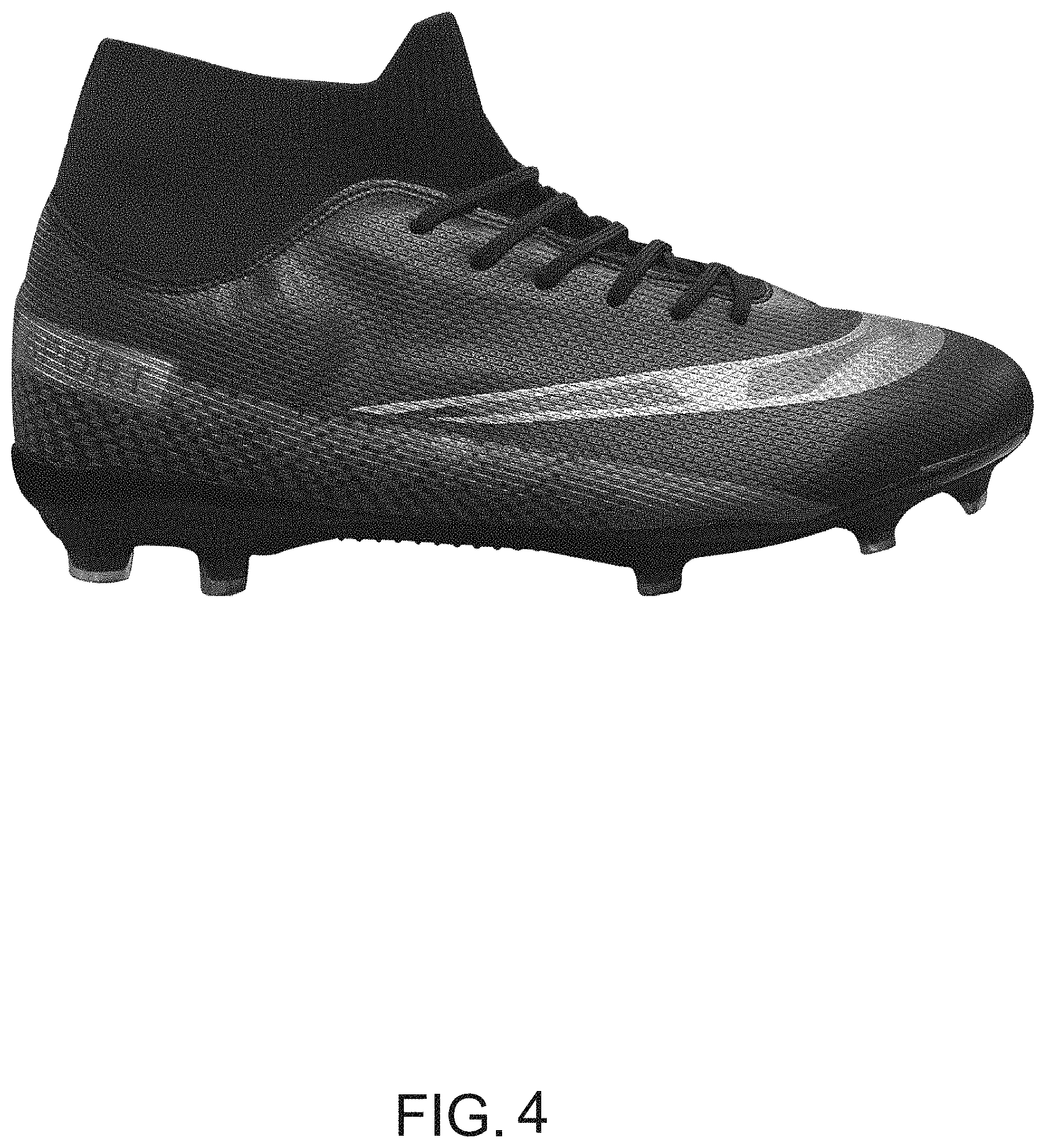 Patent USD1000047 Figure 4 – Soccer shoe