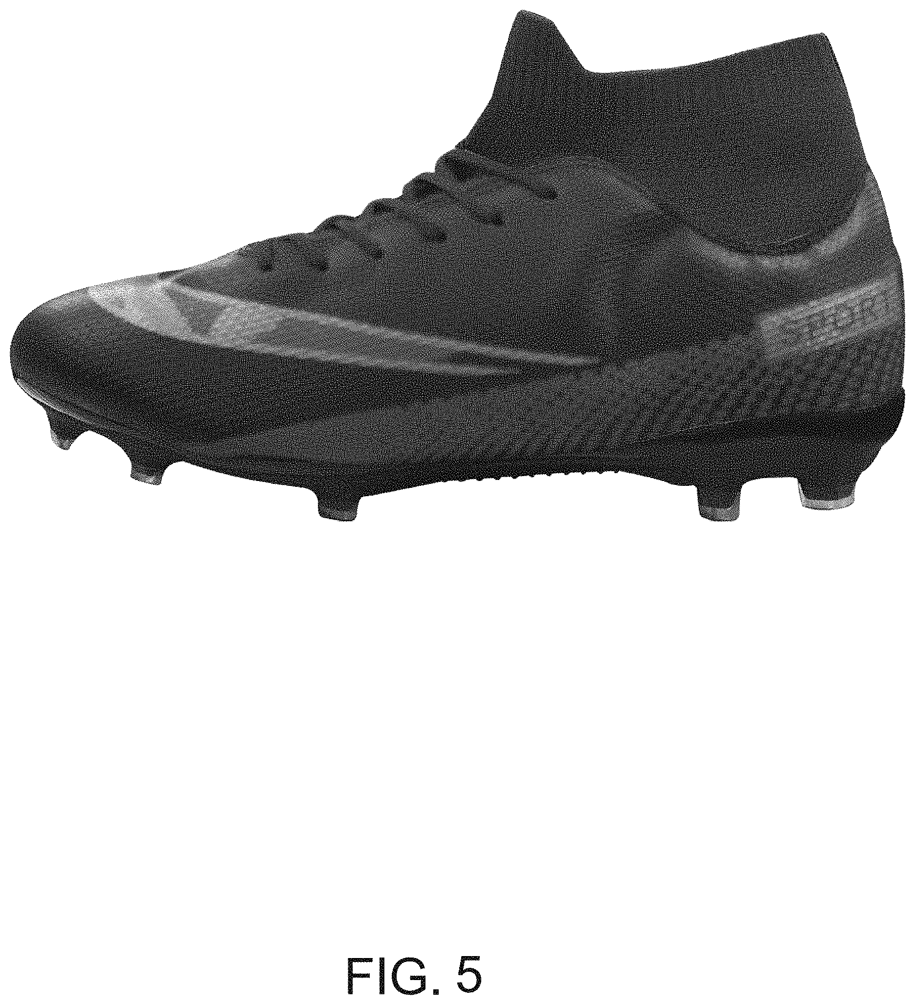 Patent USD1000047 Figure 5 – Soccer shoe