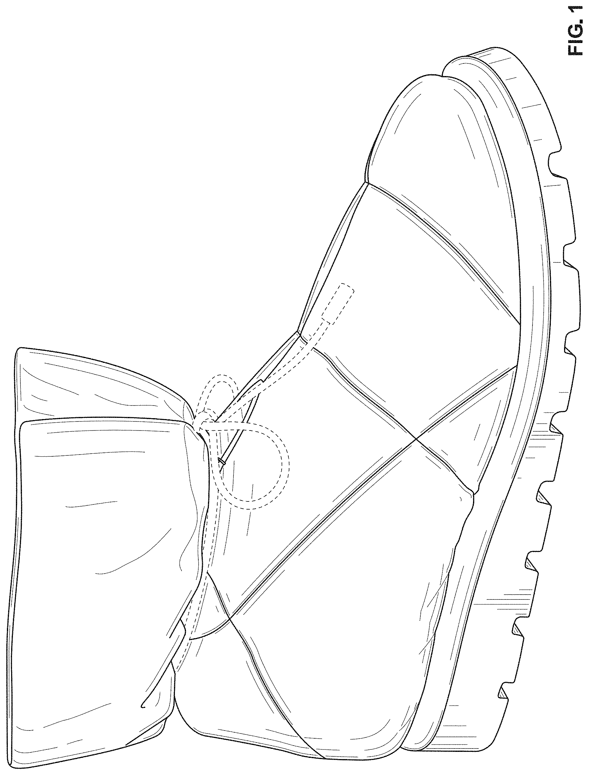 Patent USD1000050 Figure 1 – Footwear