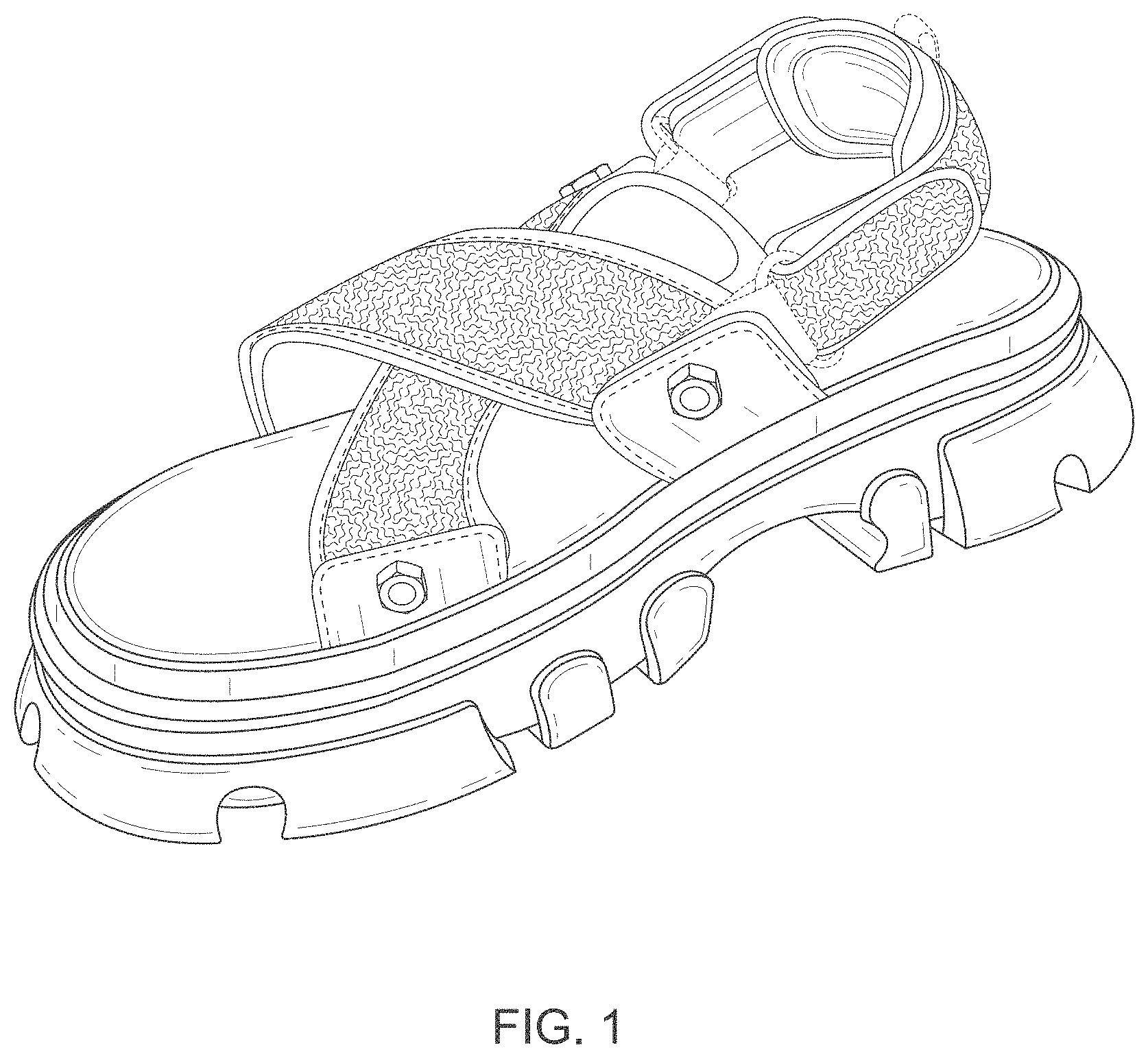 Patent USD1000053 Figure 1 – Shoe