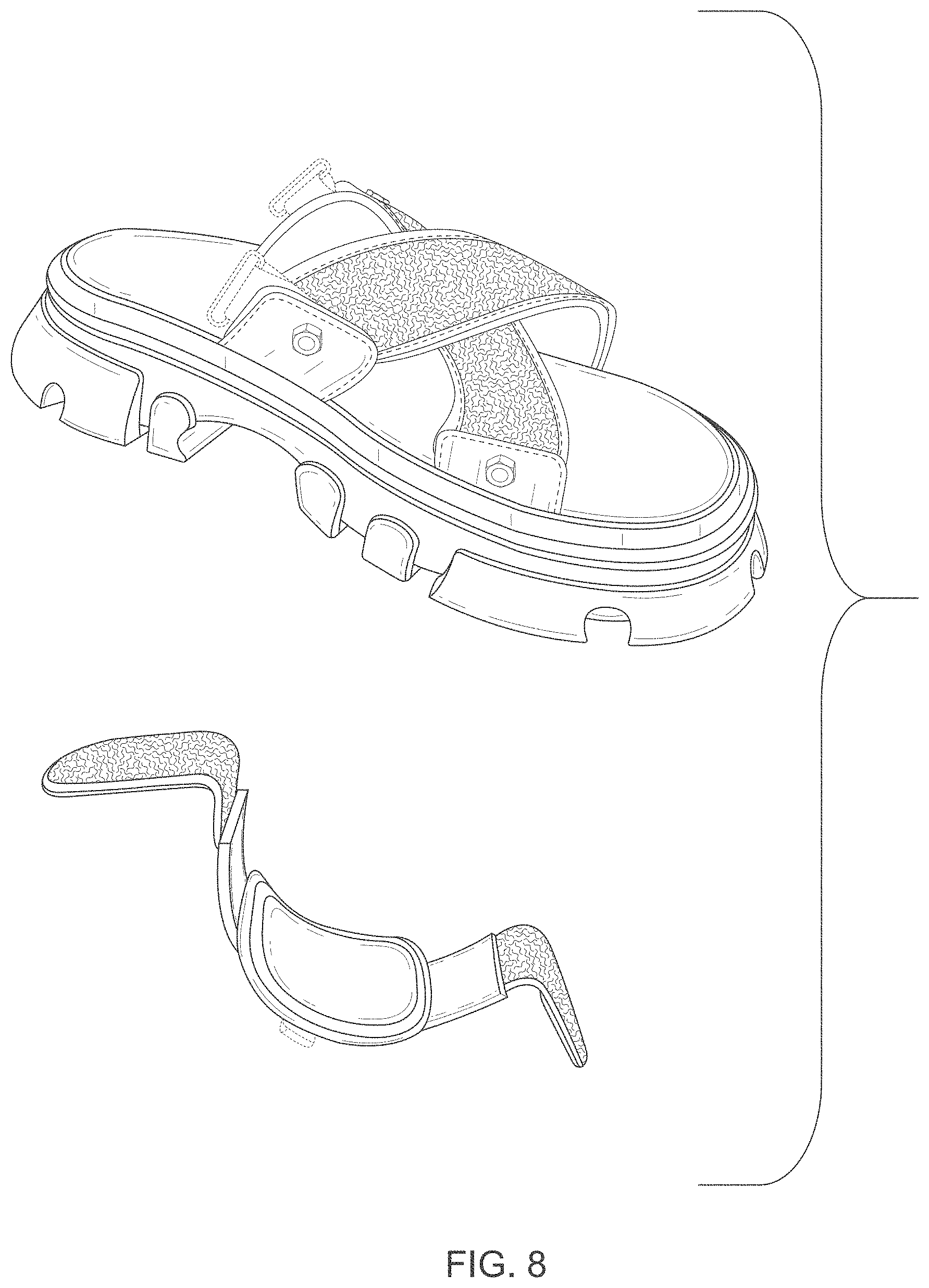 Patent USD1000053 Figure 8 – Shoe