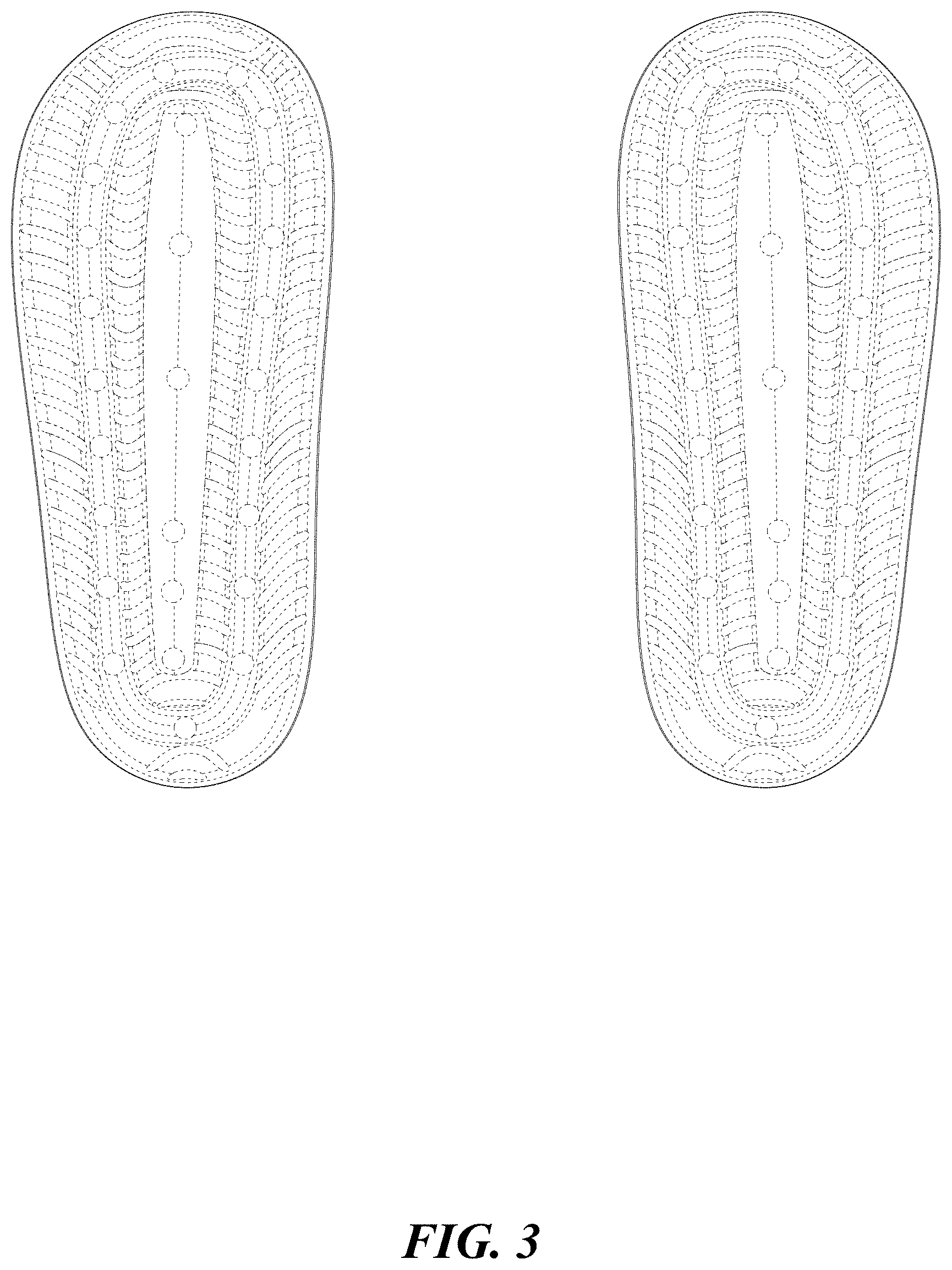 Patent USD1000057 Figure 3 – Pair of slippers