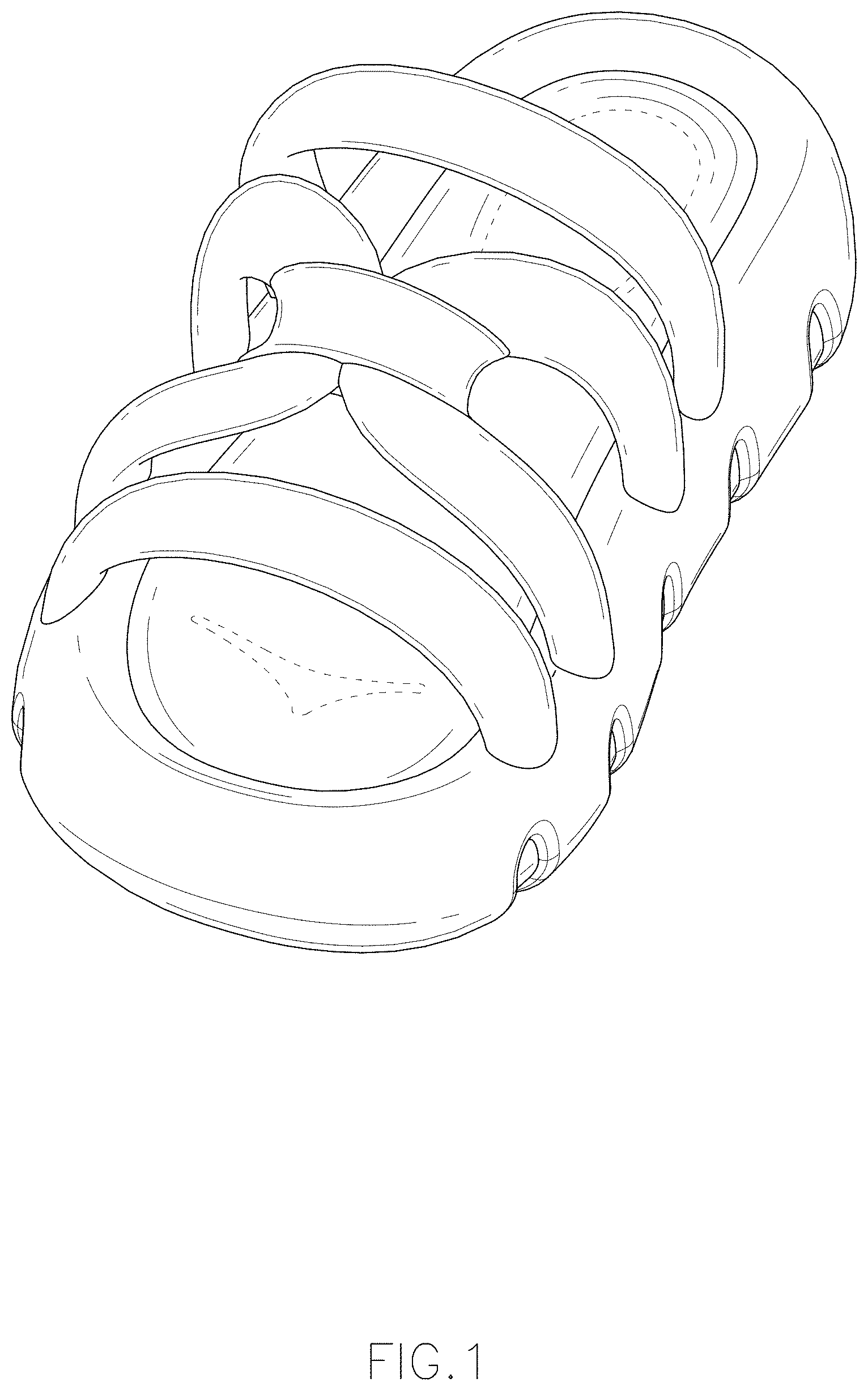 Patent USD1000058 — Slipper — Figure 1