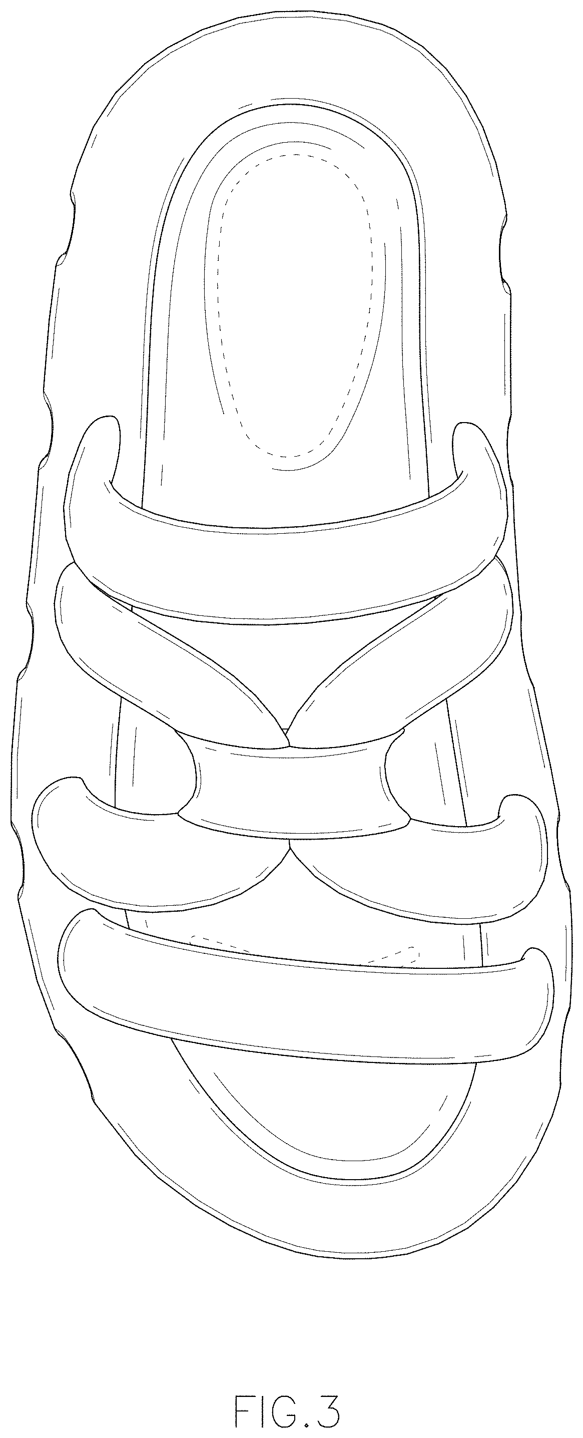 Patent USD1000058 Figure 3 – Slipper