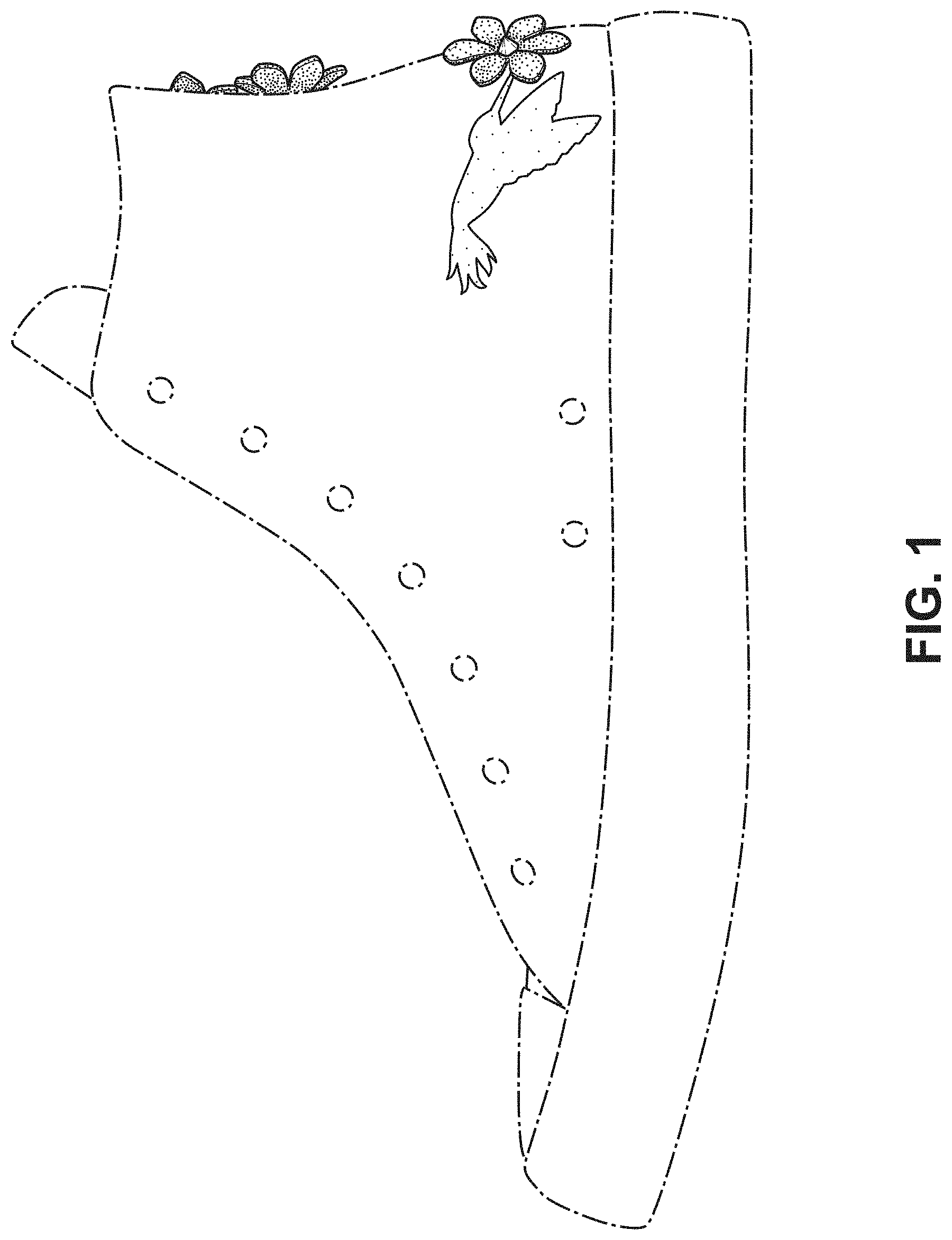 Patent USD1000061 Figure 1 – Shoe