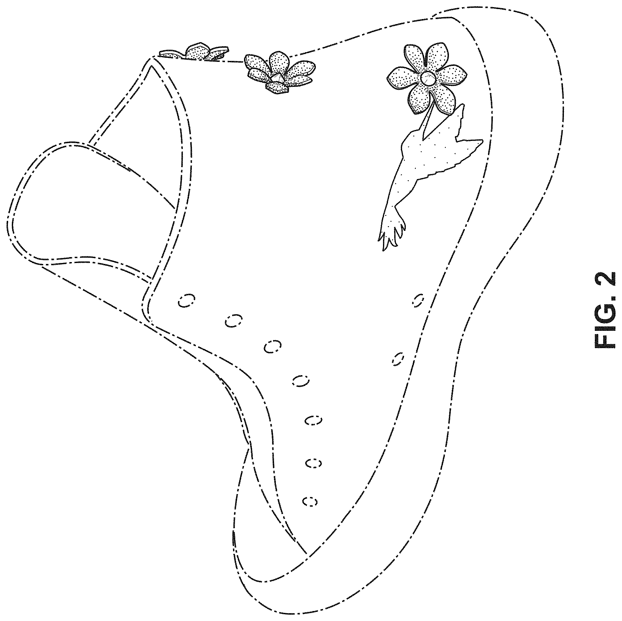 Patent USD1000061 Figure 2 – Shoe