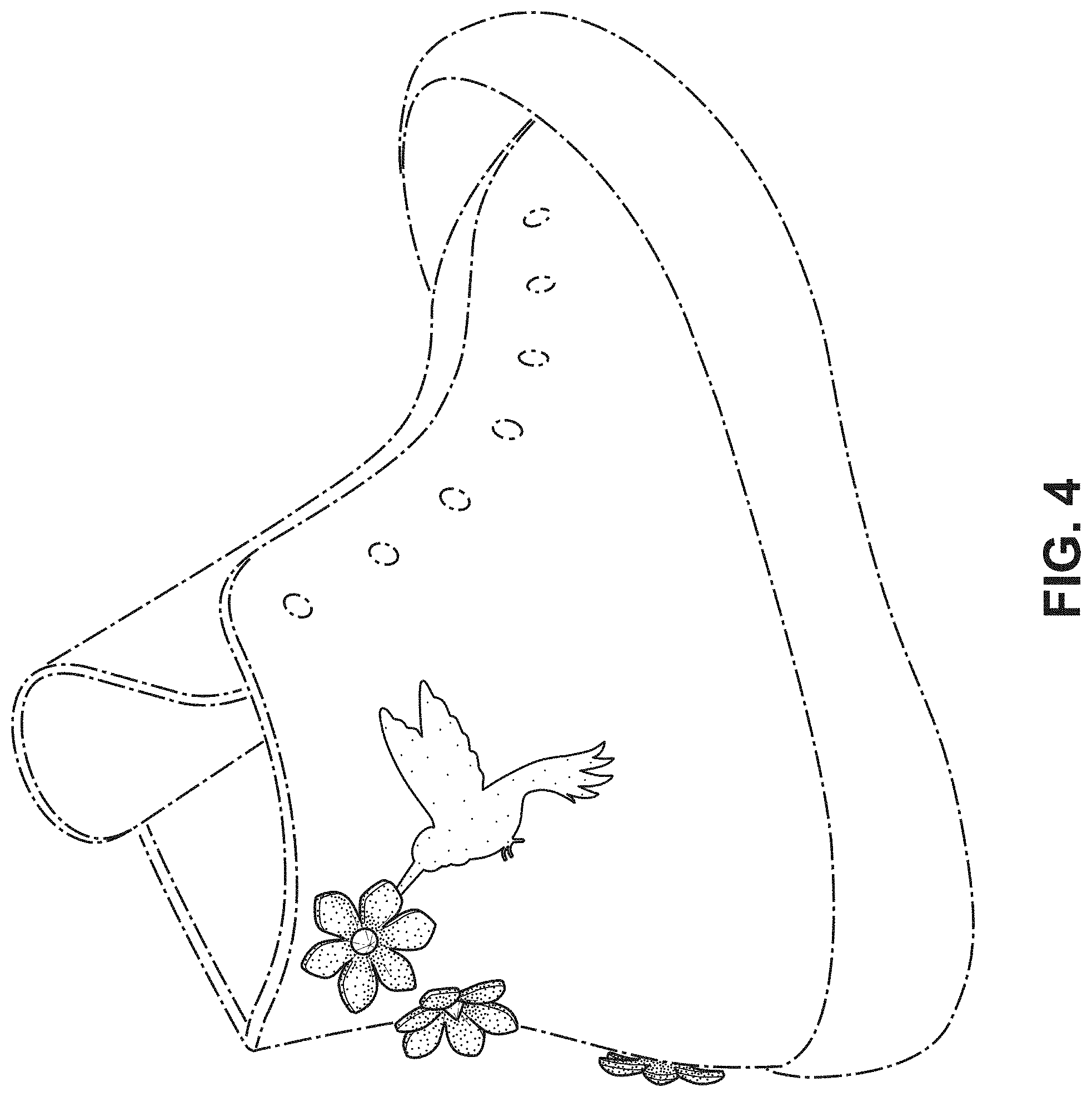 Patent USD1000061 Figure 4 – Shoe