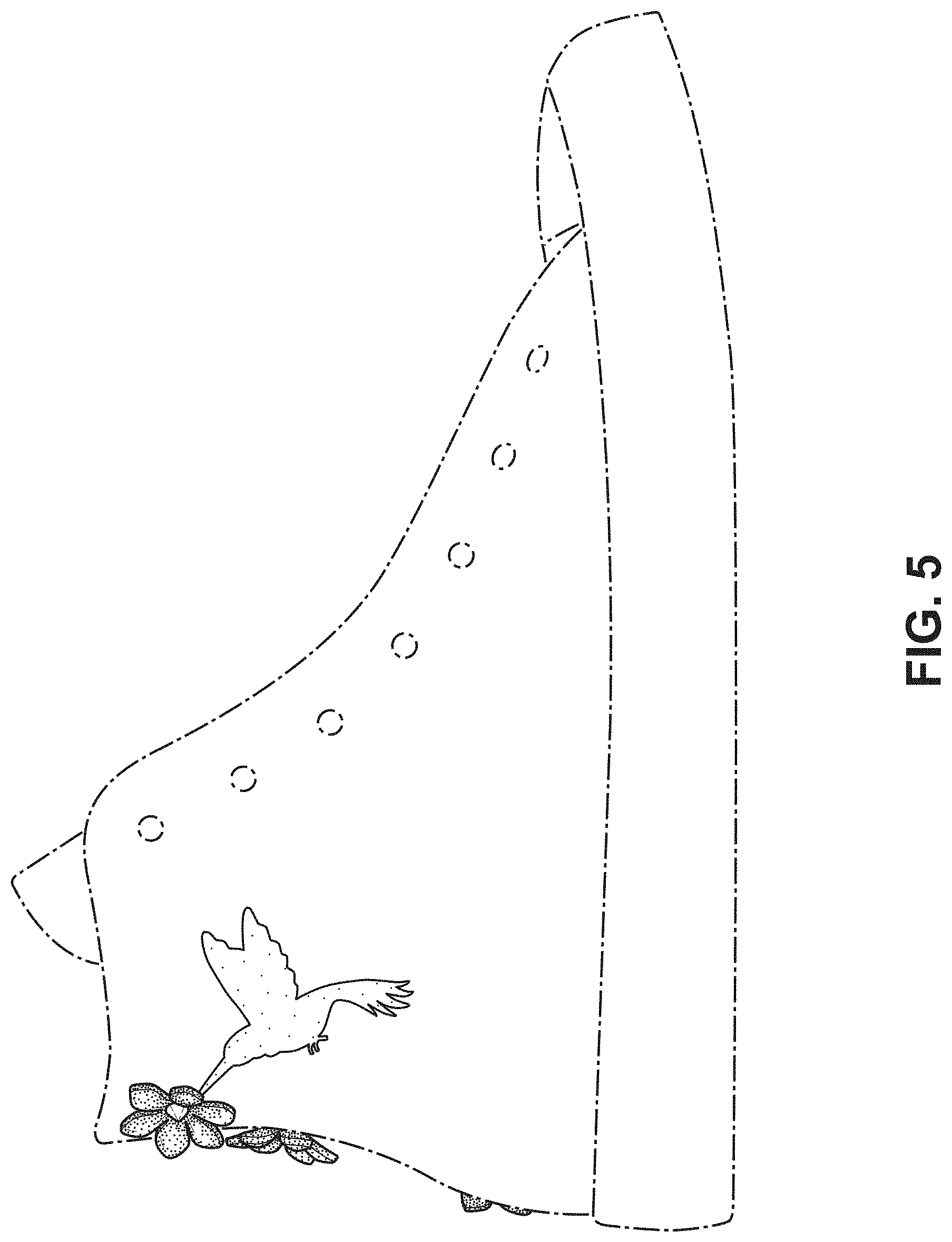Patent USD1000061 Figure 5 – Shoe