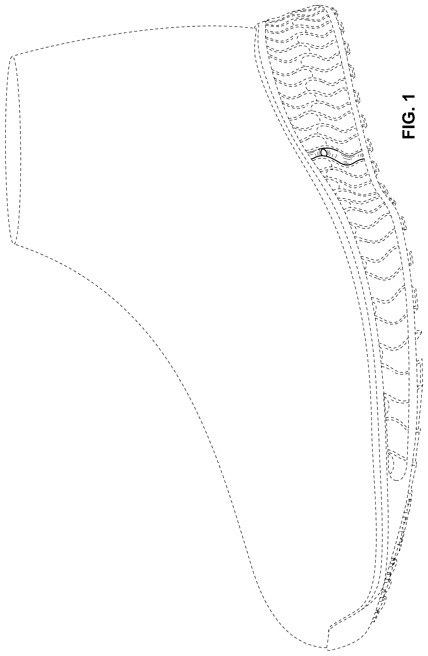 Patent USD1000064 Figure 1 – Shoe