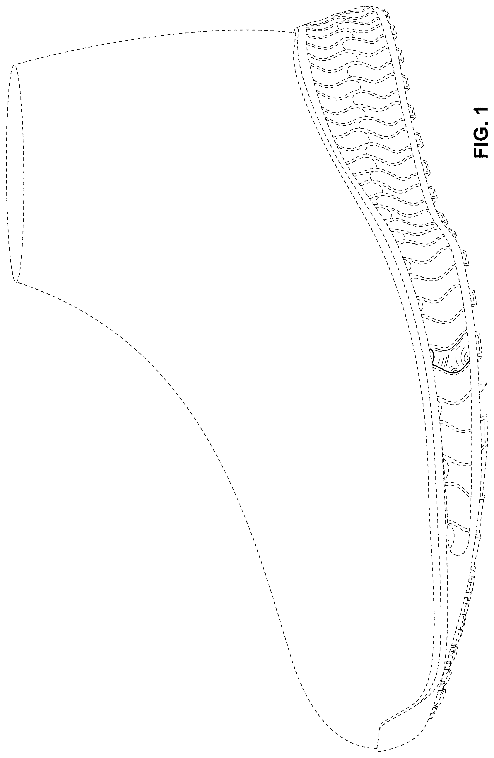 Patent USD1000065 — Shoe — Figure 1