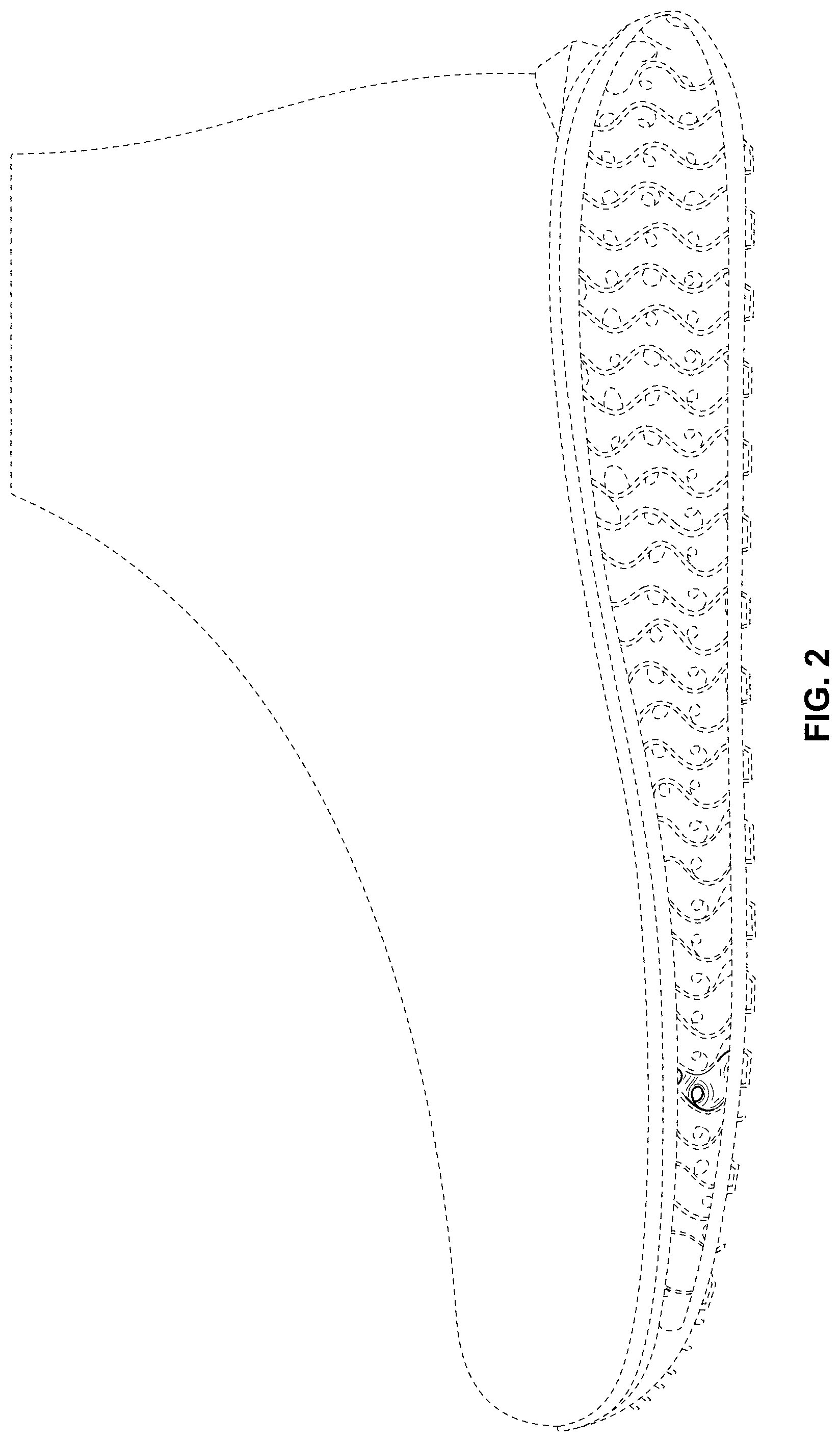 Patent USD1000065 Figure 2 – Shoe