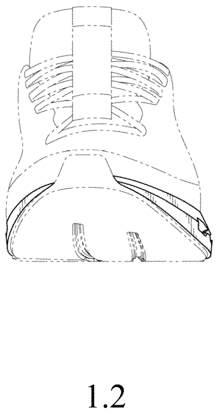 Patent USD1000070 Figure 2 – Shoe sole