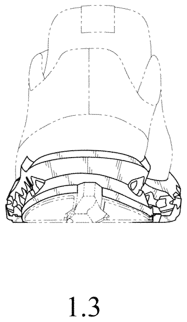 Patent USD1000070 Figure 3 – Shoe sole