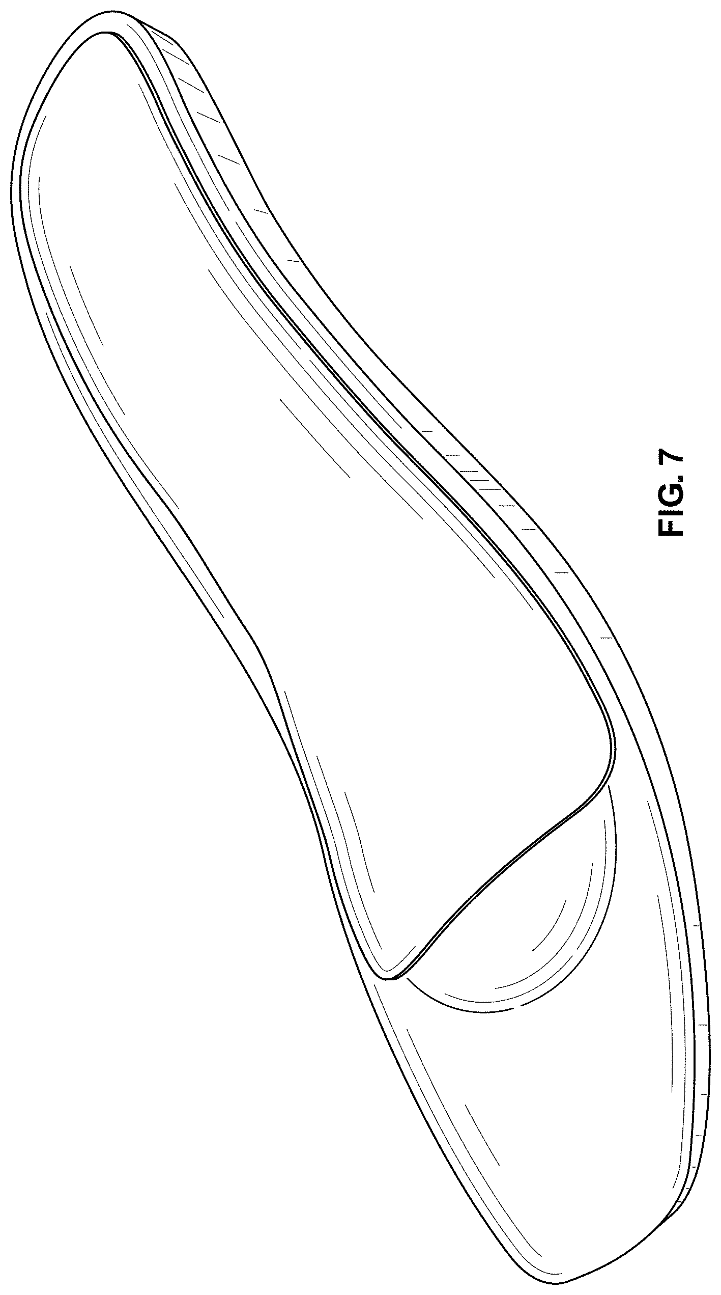 Patent USD1000079 Figure 5 – Footbed for a shoe