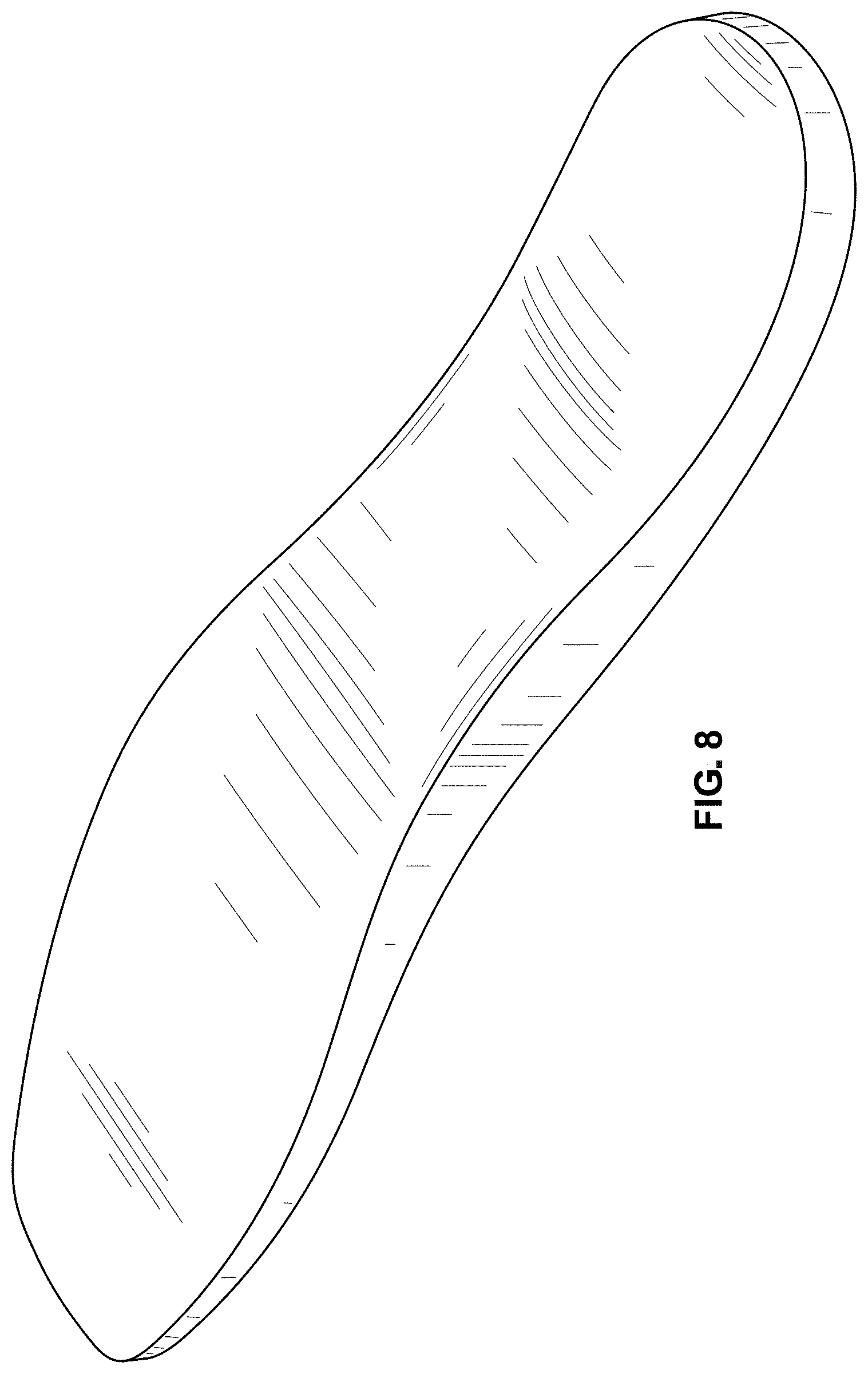 Patent USD1000079 Figure 6 – Footbed for a shoe