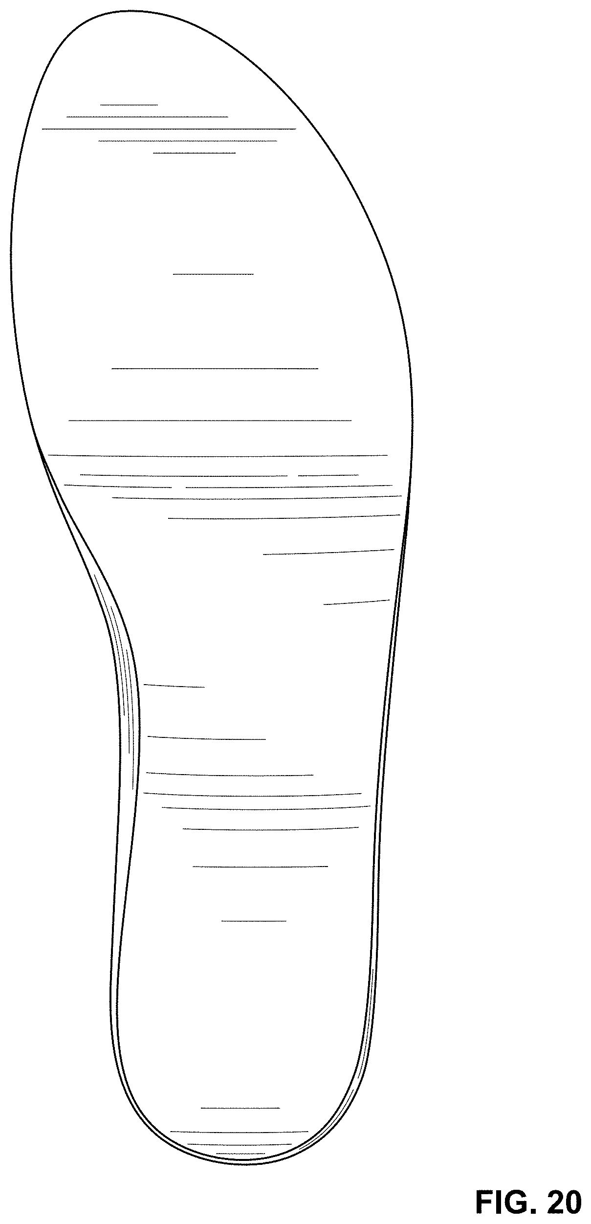 Patent USD1000079 Figure 11 – Footbed for a shoe