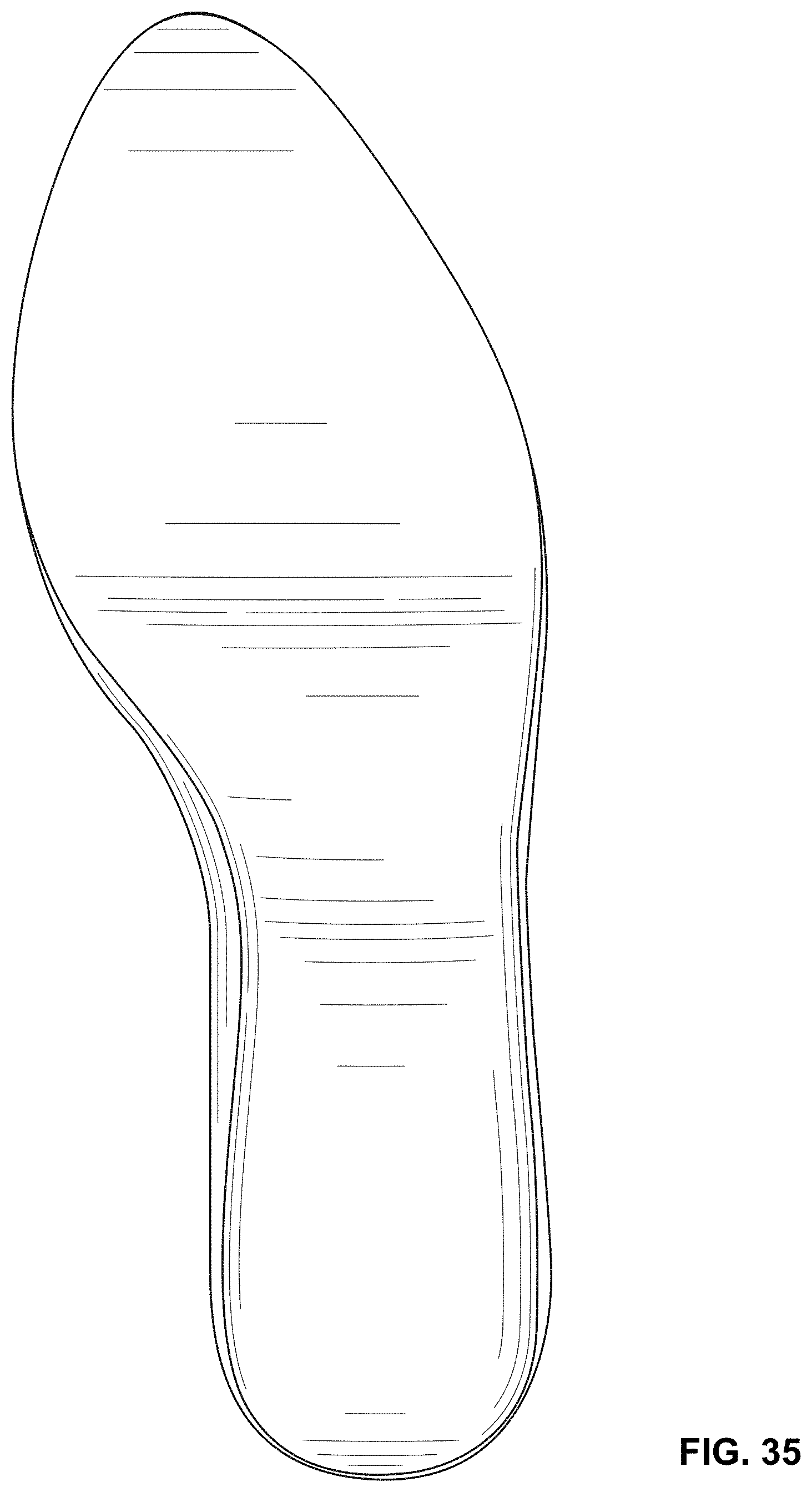Patent USD1000079 Figure 20 – Footbed for a shoe
