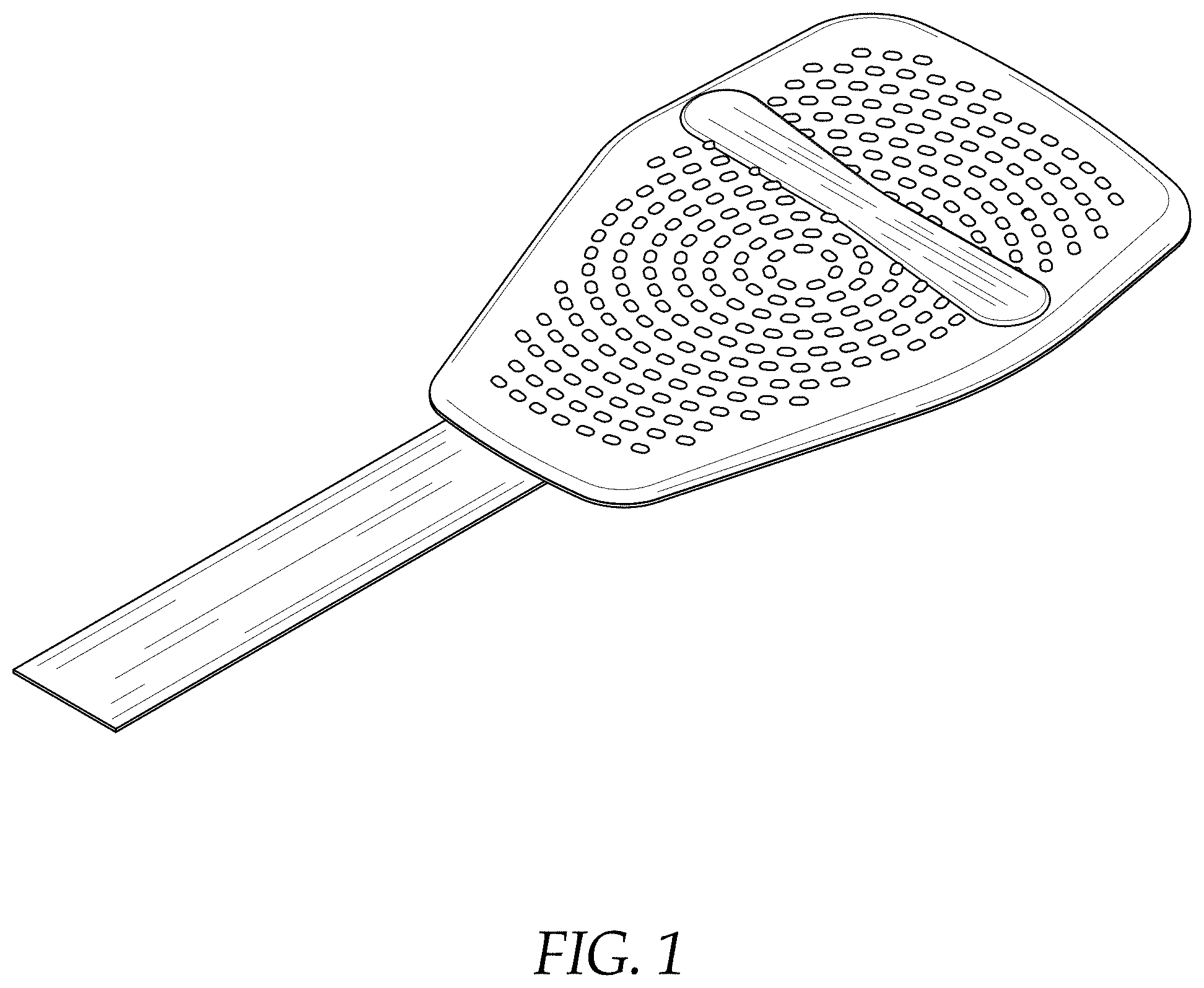 Patent USD1000080 — Adhesive foot cushion — Figure 1
