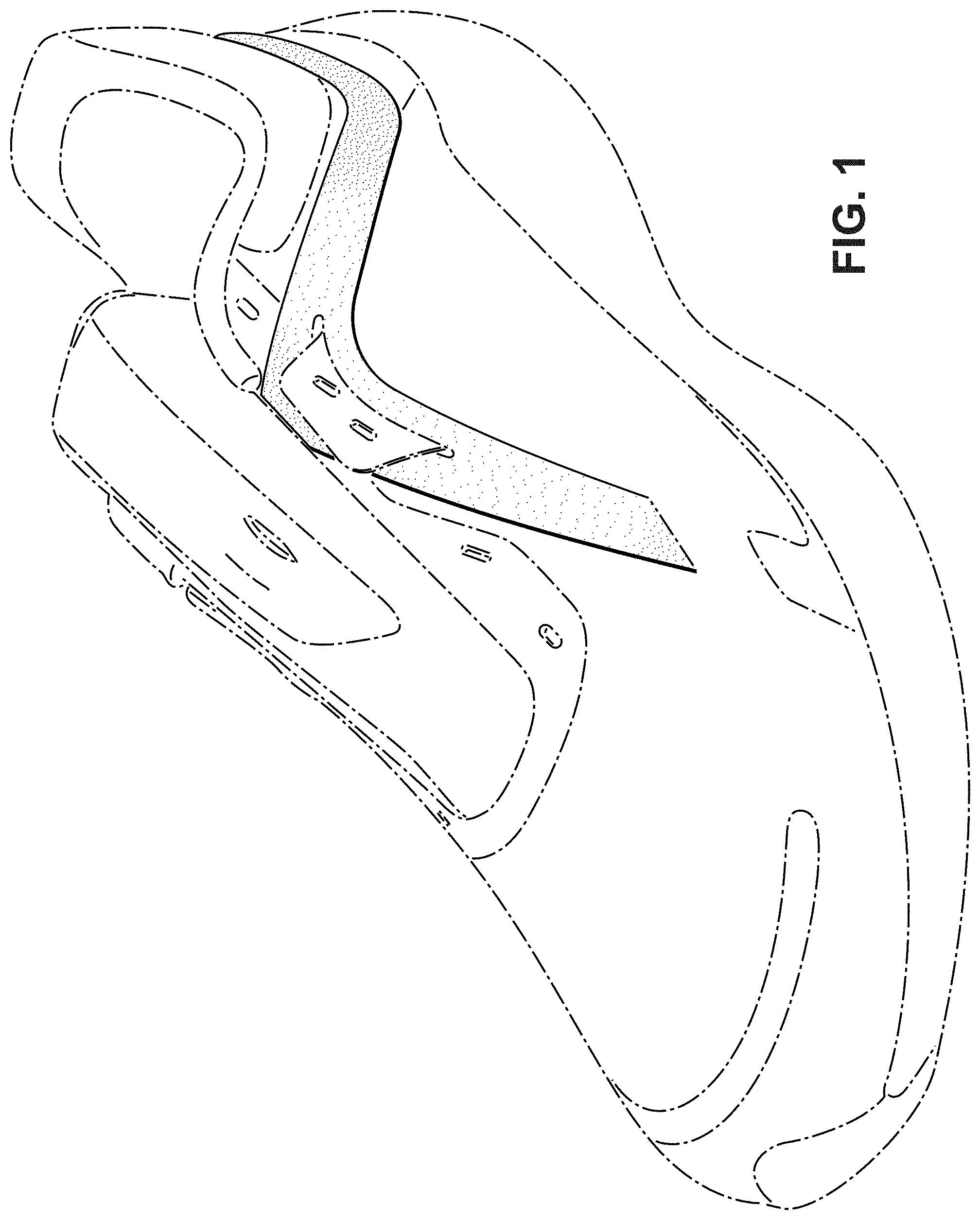 Patent USD1000086 Figure 1 – Shoe