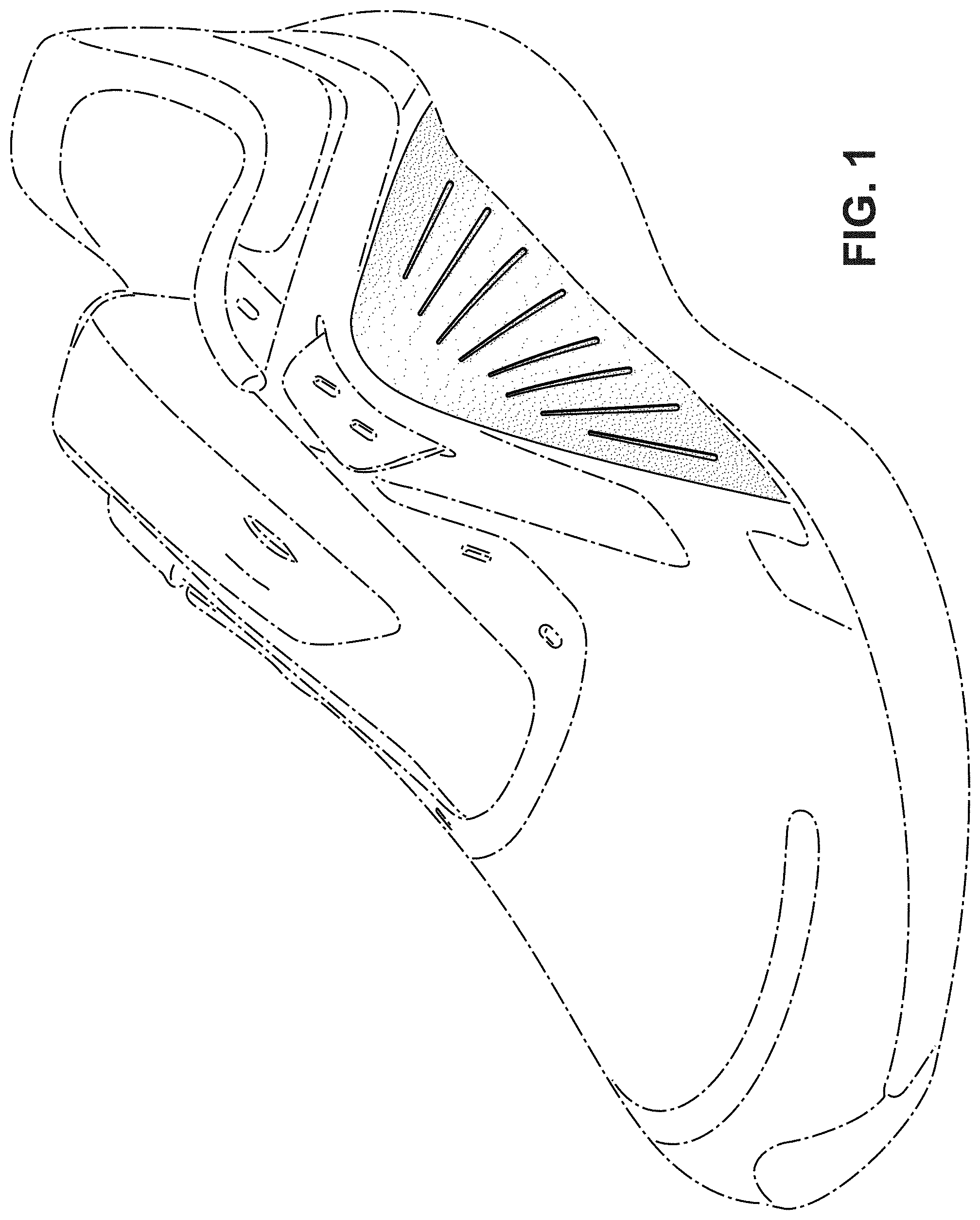 Patent USD1000088 Figure 1 – Shoe