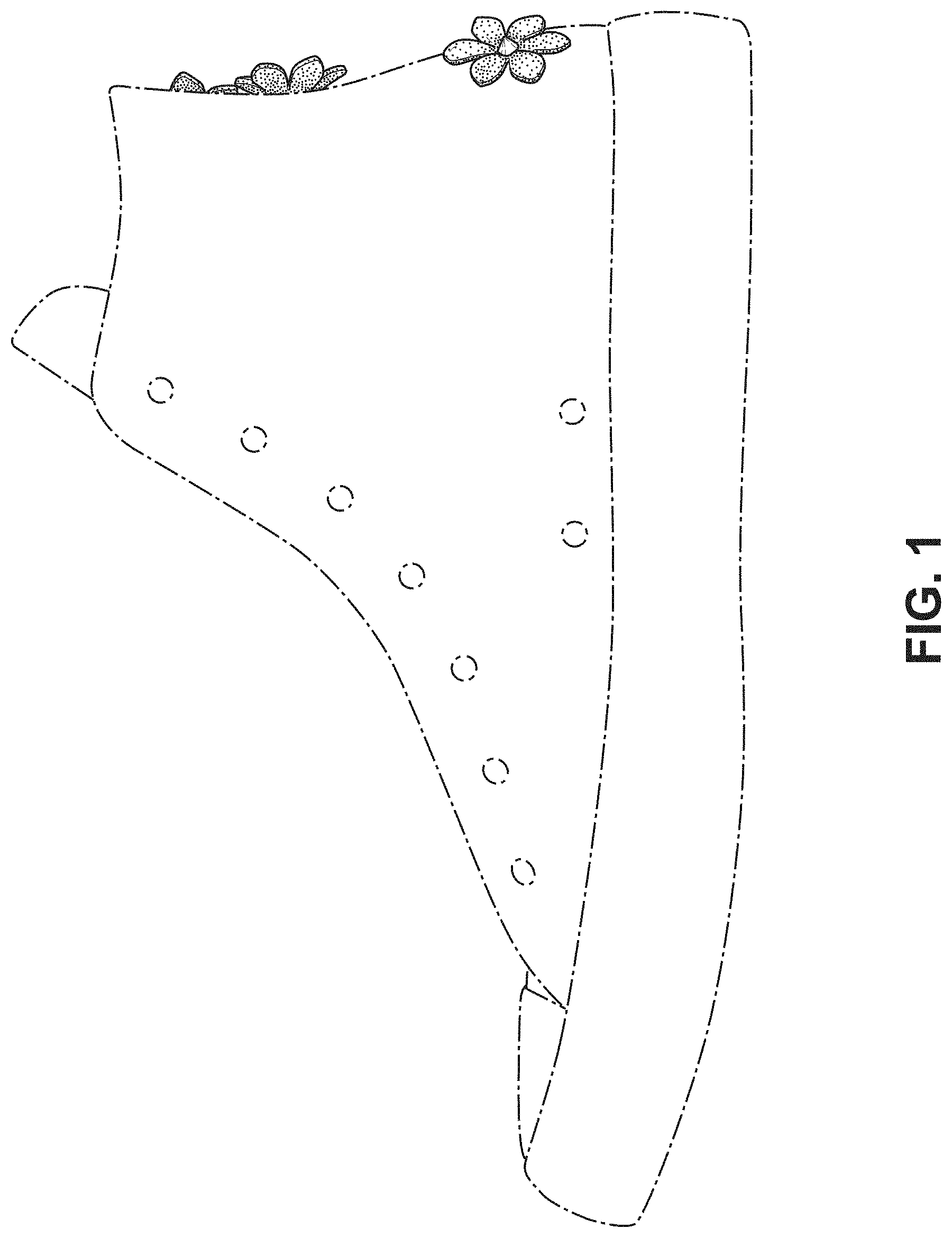 Patent USD1000092 Figure 1 – Shoe