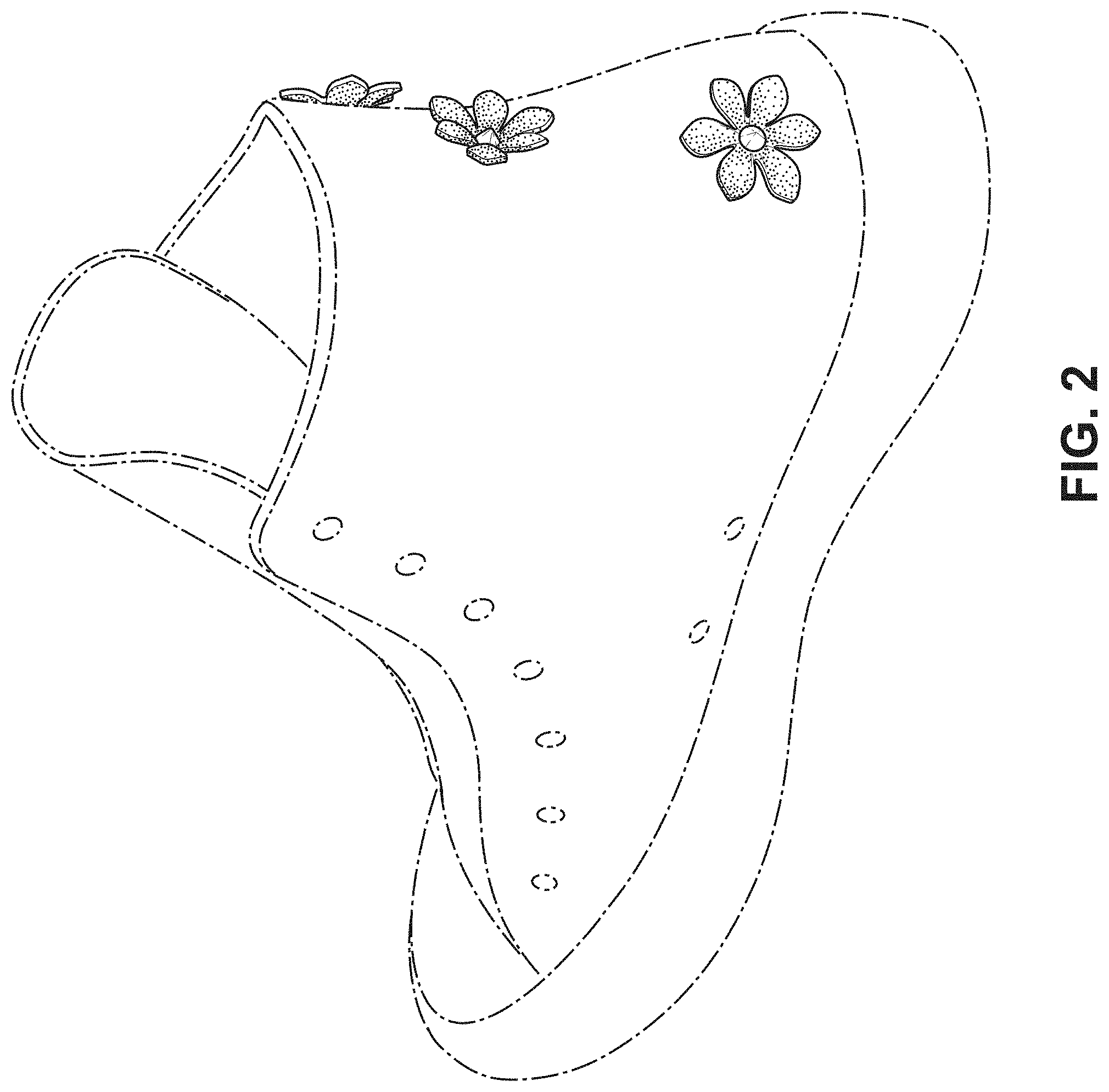 Patent USD1000092 Figure 2 – Shoe
